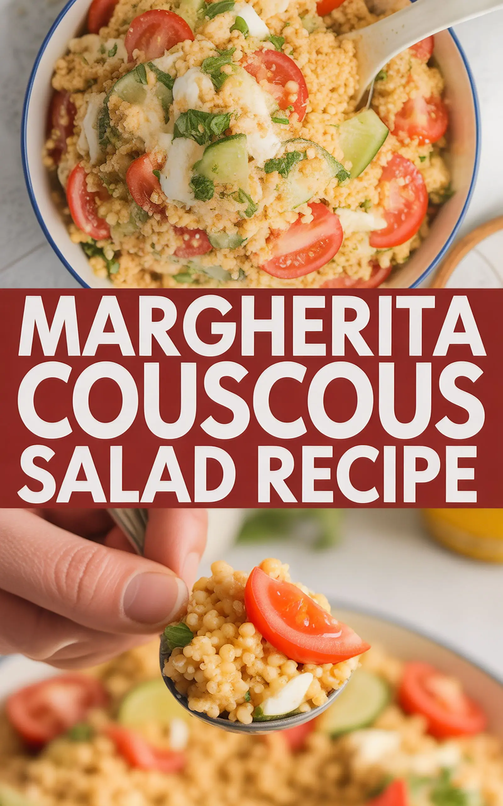 Margherita Couscous Salad Recipe - easy recipe with step by step instructions