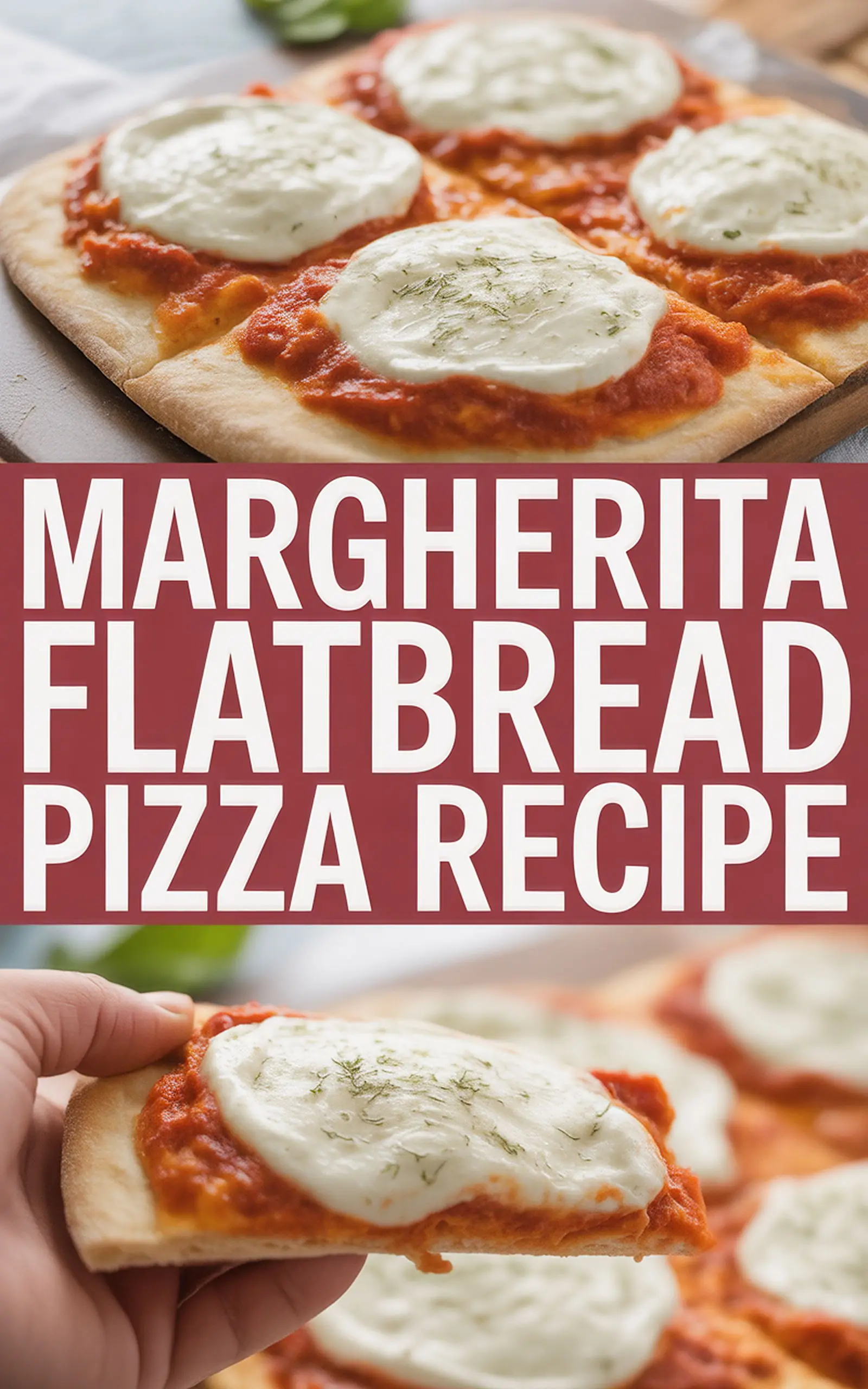 Margherita Flatbread Pizza Recipe - easy recipe with step by step instructions