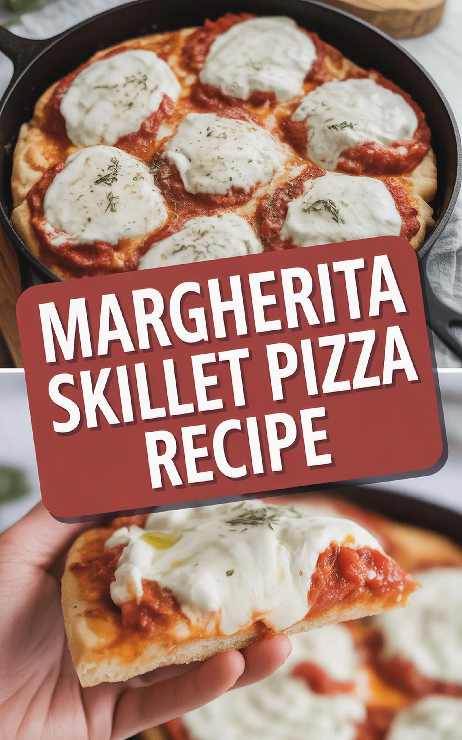 Margherita Skillet Pizza Recipe - easy recipe with step by step instructions