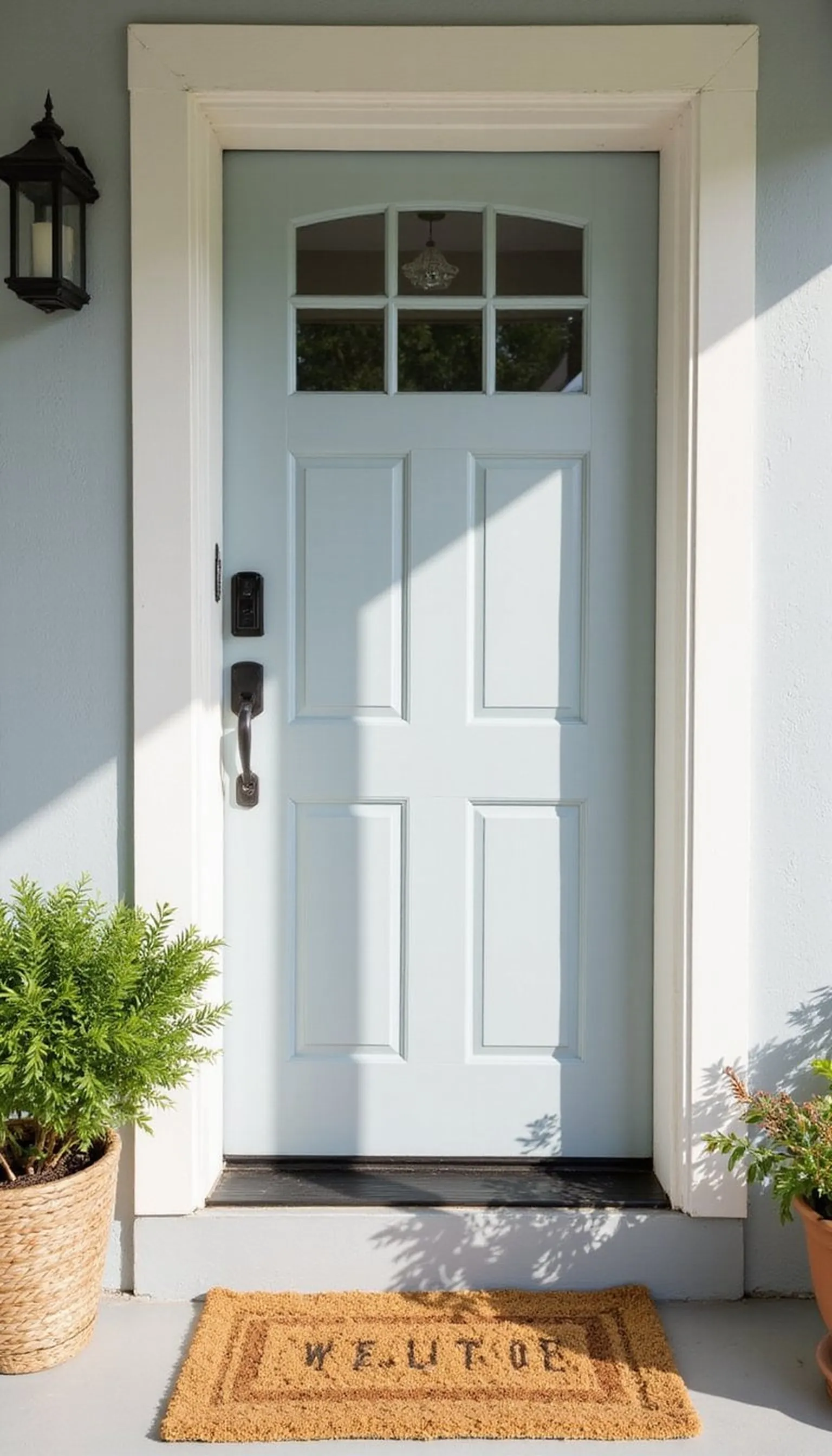 Painted door that sets the whole tone
