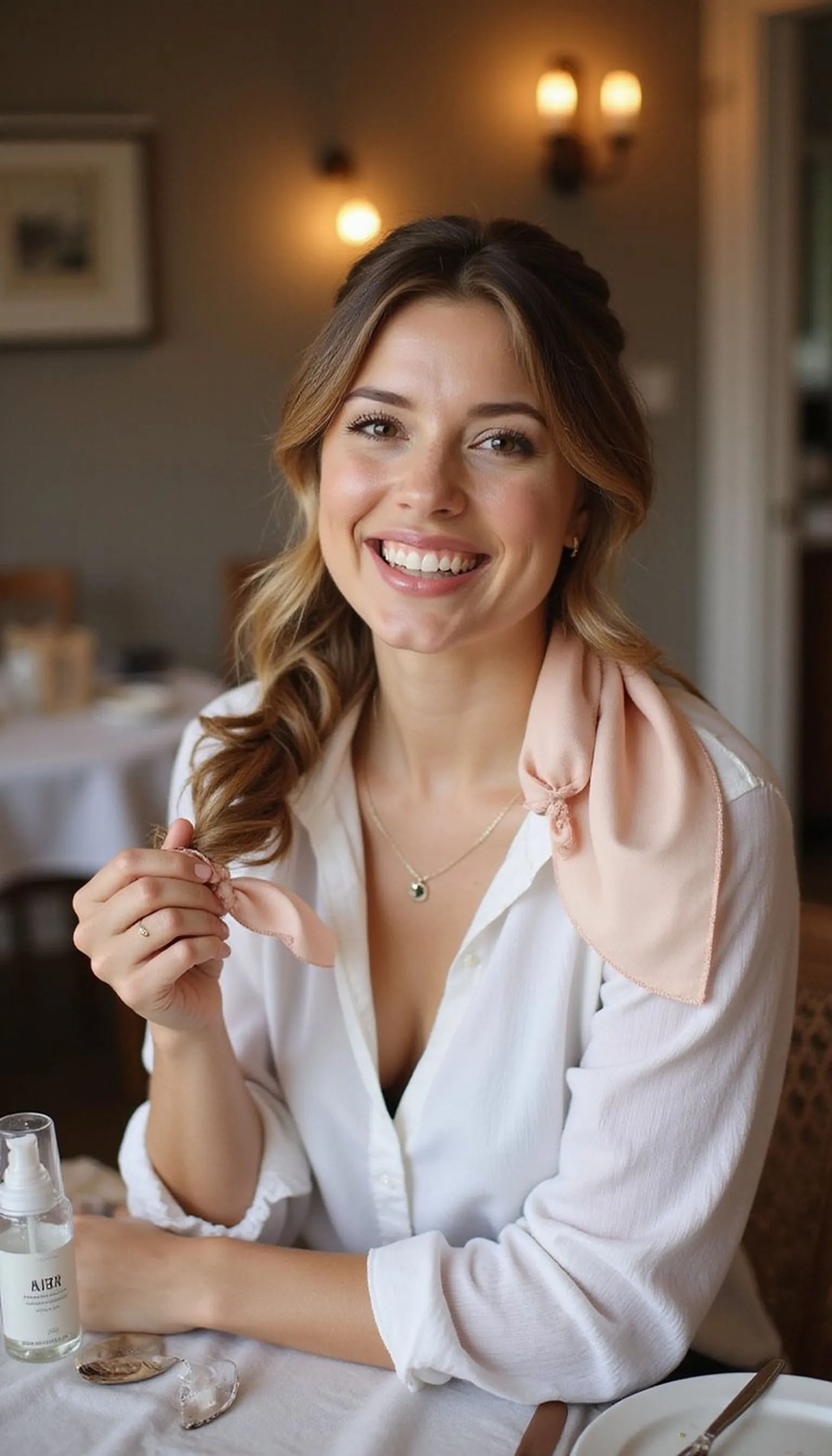 Low Pony With Silk Scarf Bow