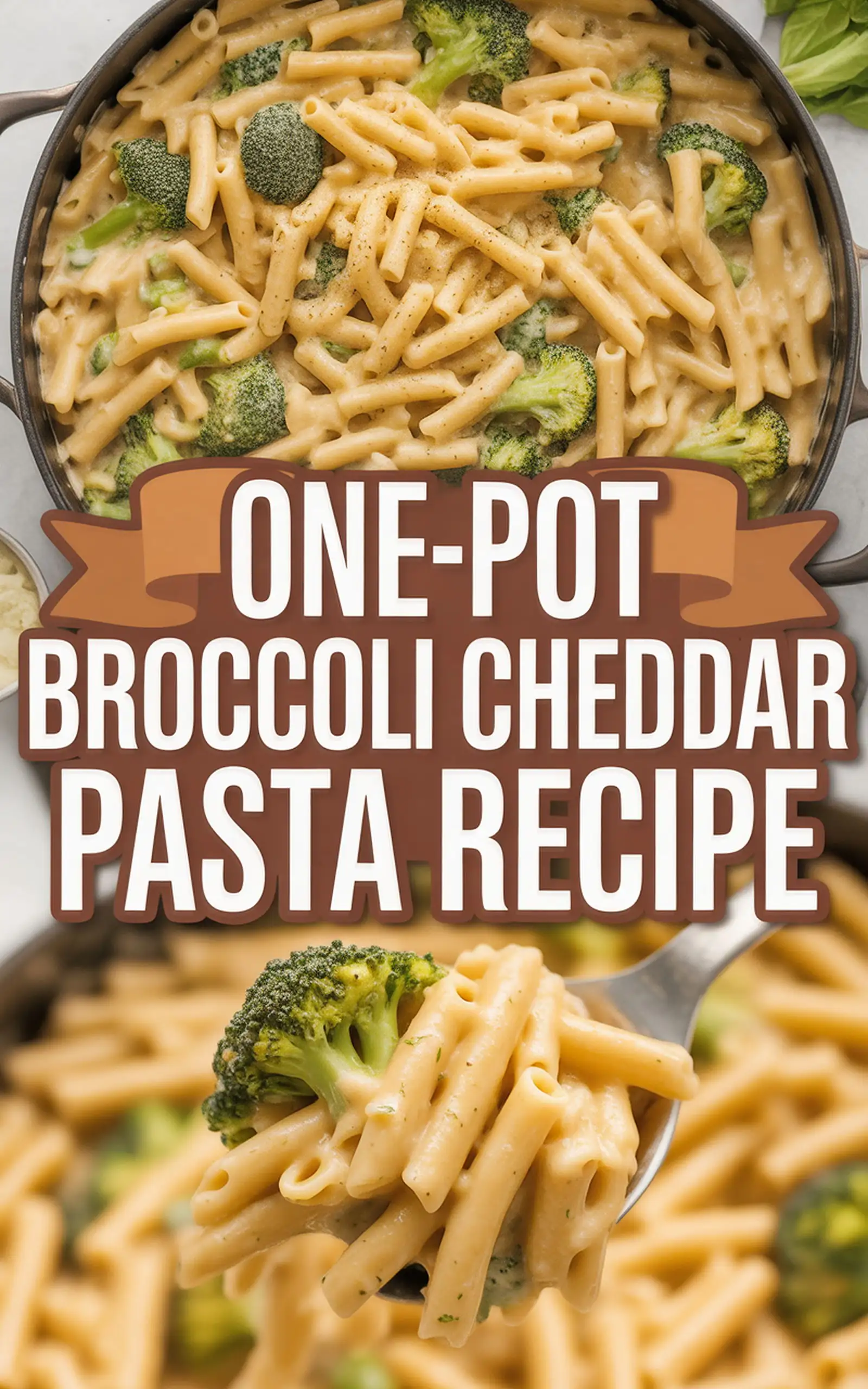 One-Pot Broccoli Cheddar Pasta Recipe - easy recipe with step by step instructions