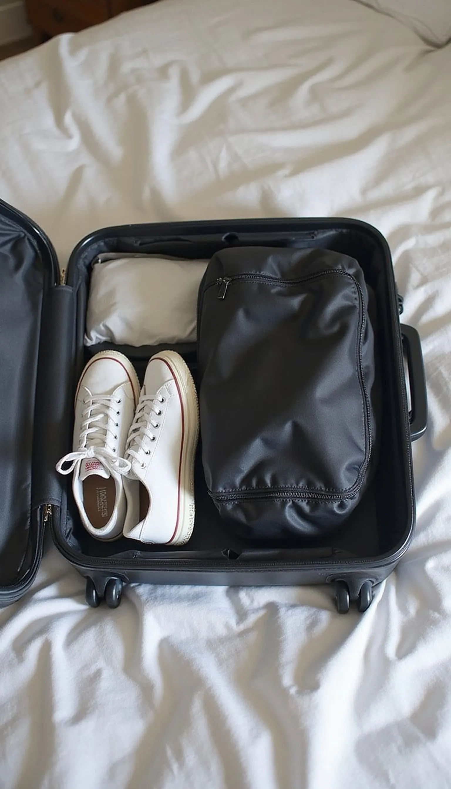 Pack shoes separately to protect clothes