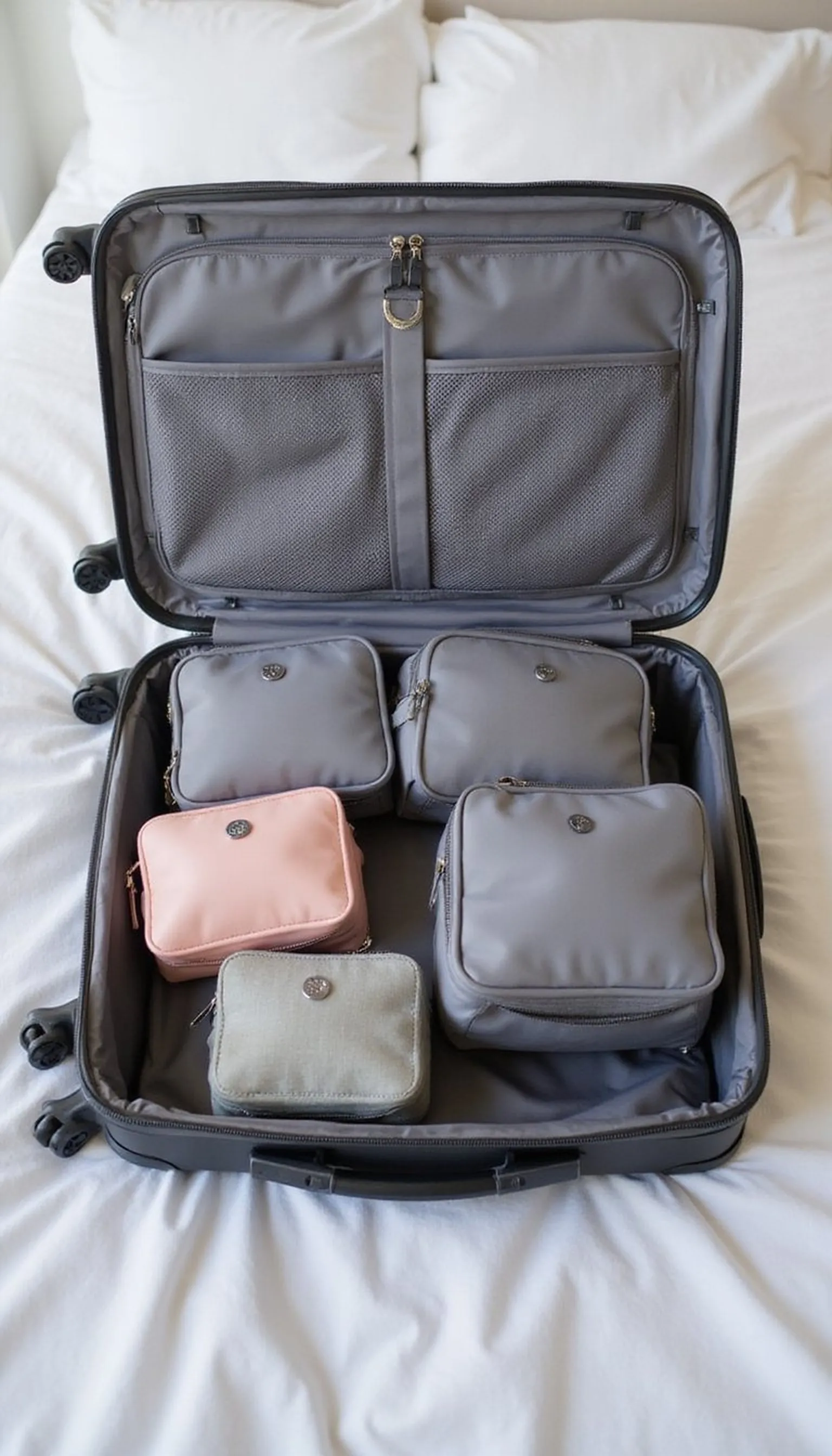 Use small cubes for accessories and underwear