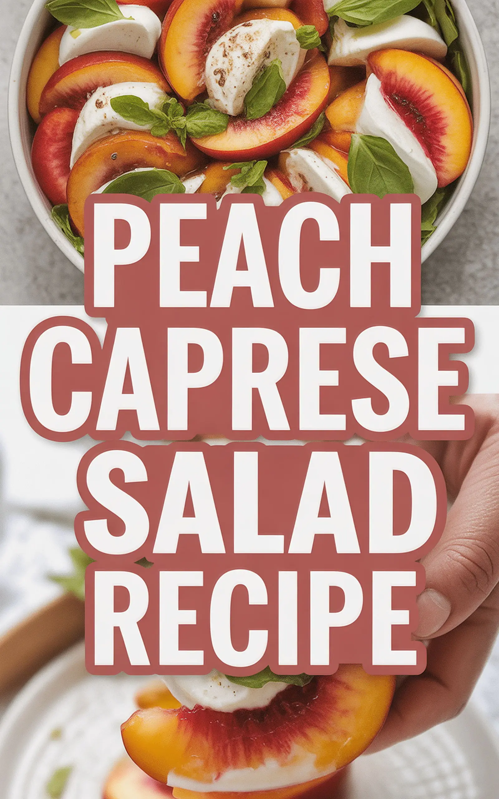 Peach Caprese Salad Recipe - easy recipe with step by step instructions