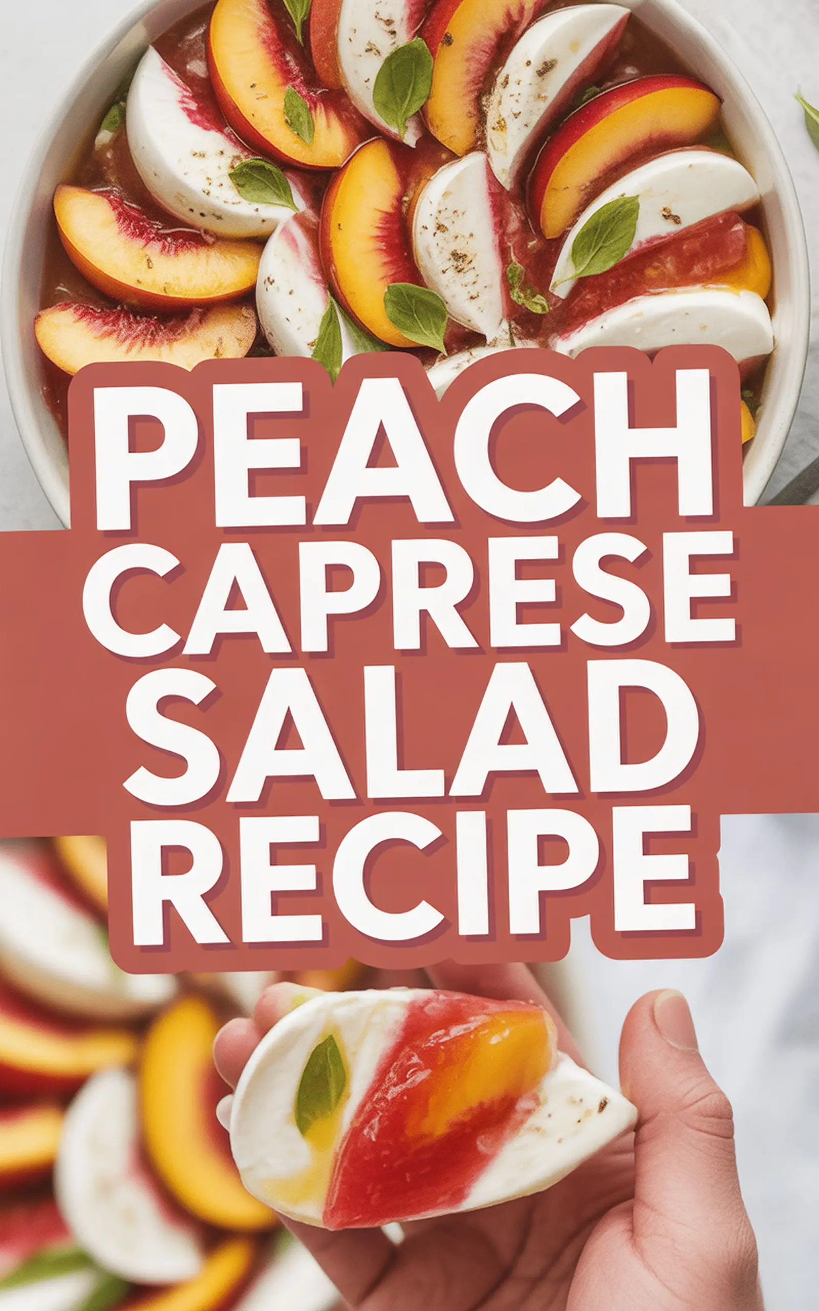 Peach Caprese Salad Recipe - easy recipe with step by step instructions