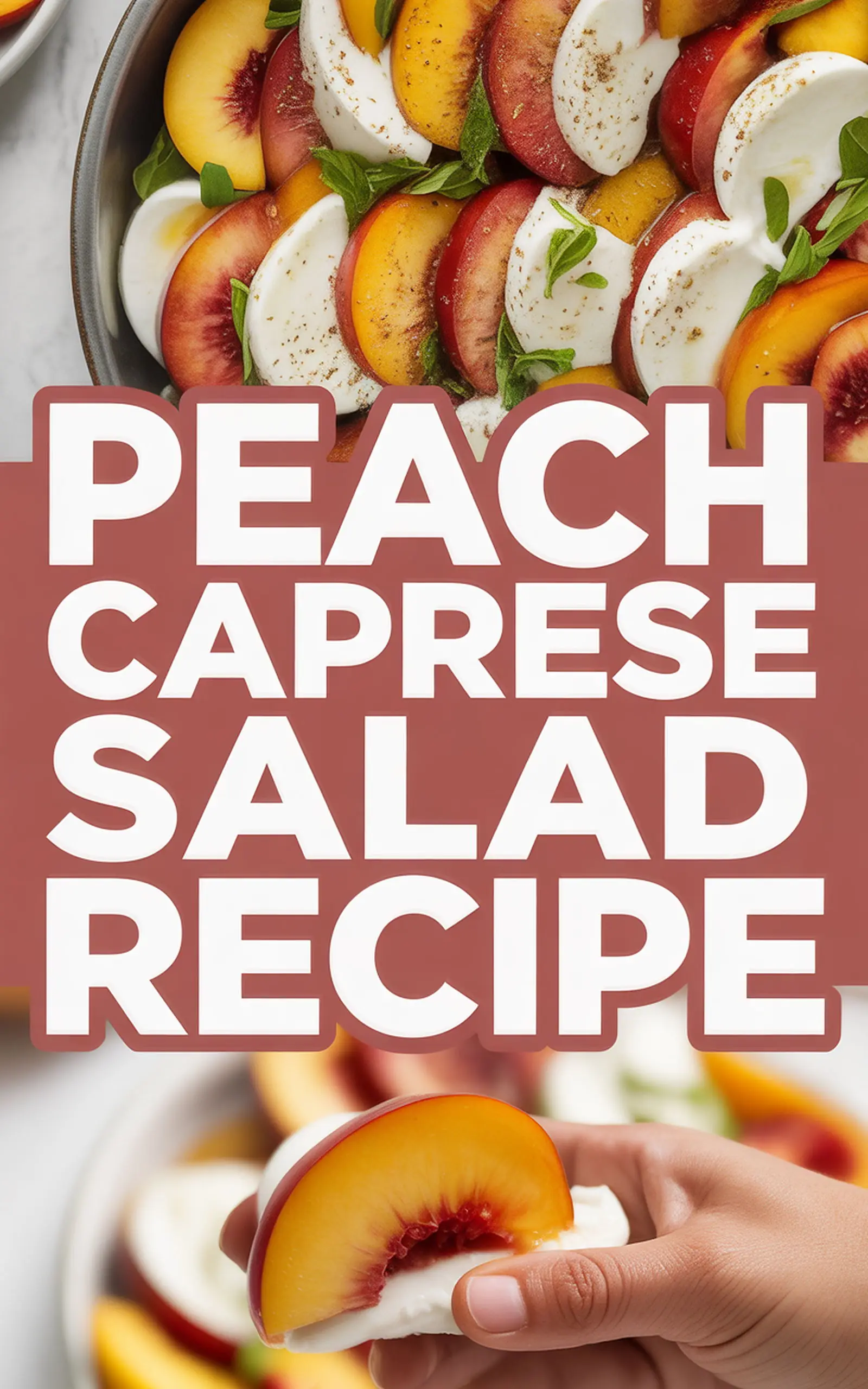 Peach Caprese Salad Recipe - easy recipe with step by step instructions