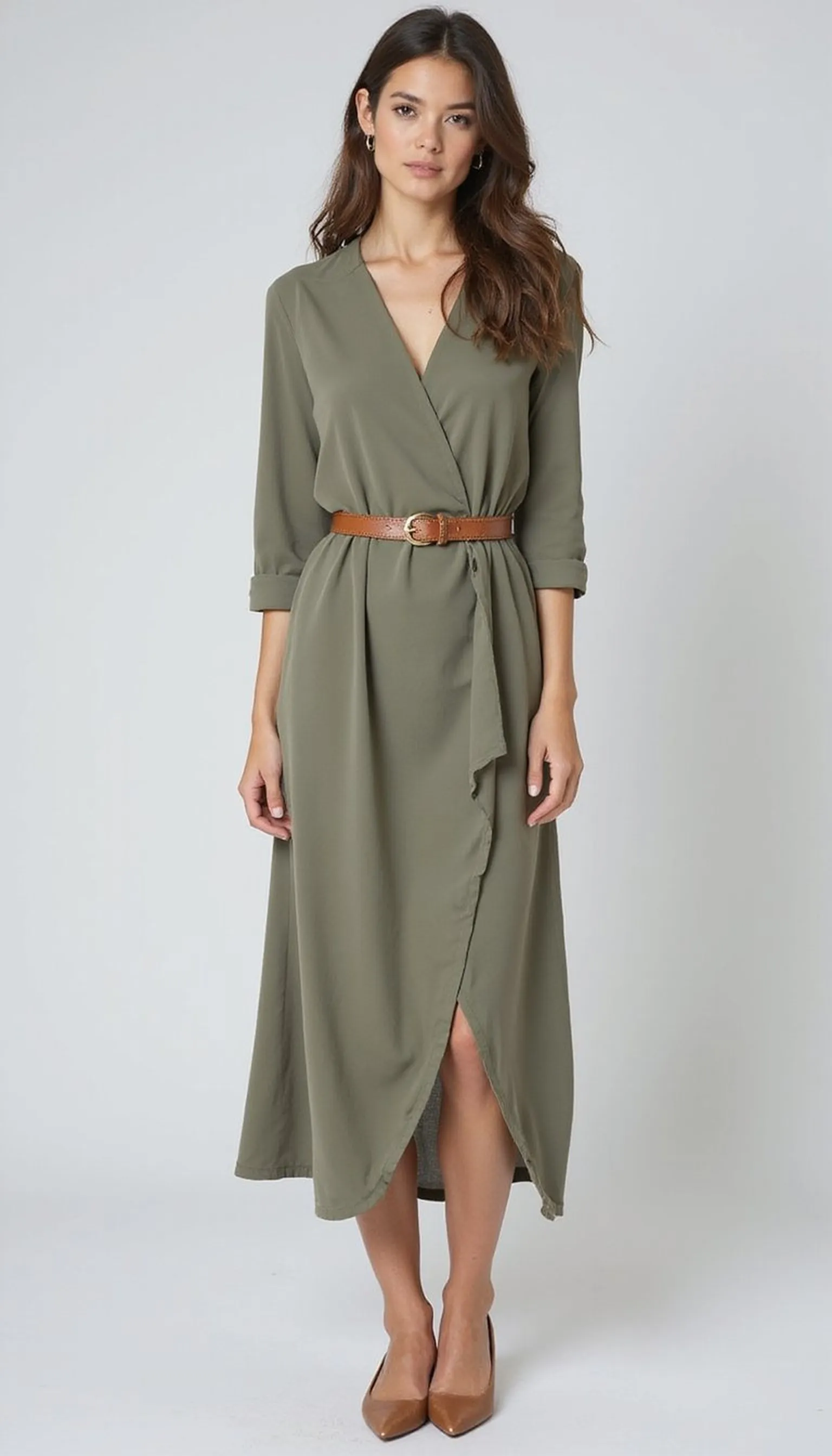 Wrap dress that flatters a shorter torso