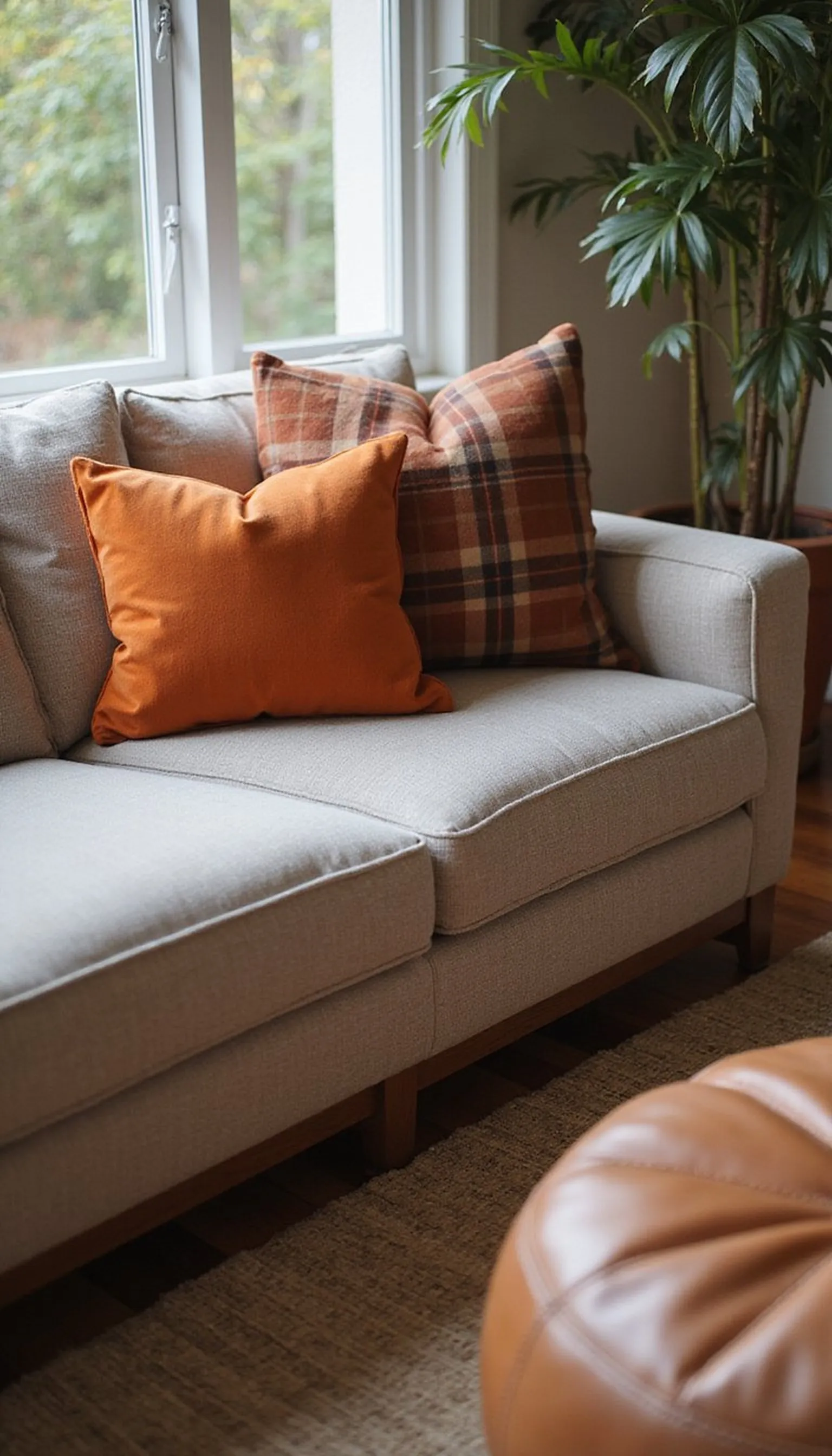 Swap summer pillows for rich velvet textures