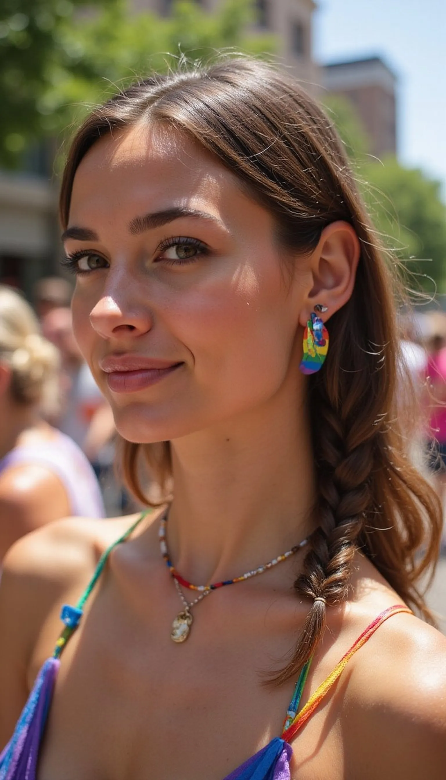 Mini Pride Flag Braid Accent