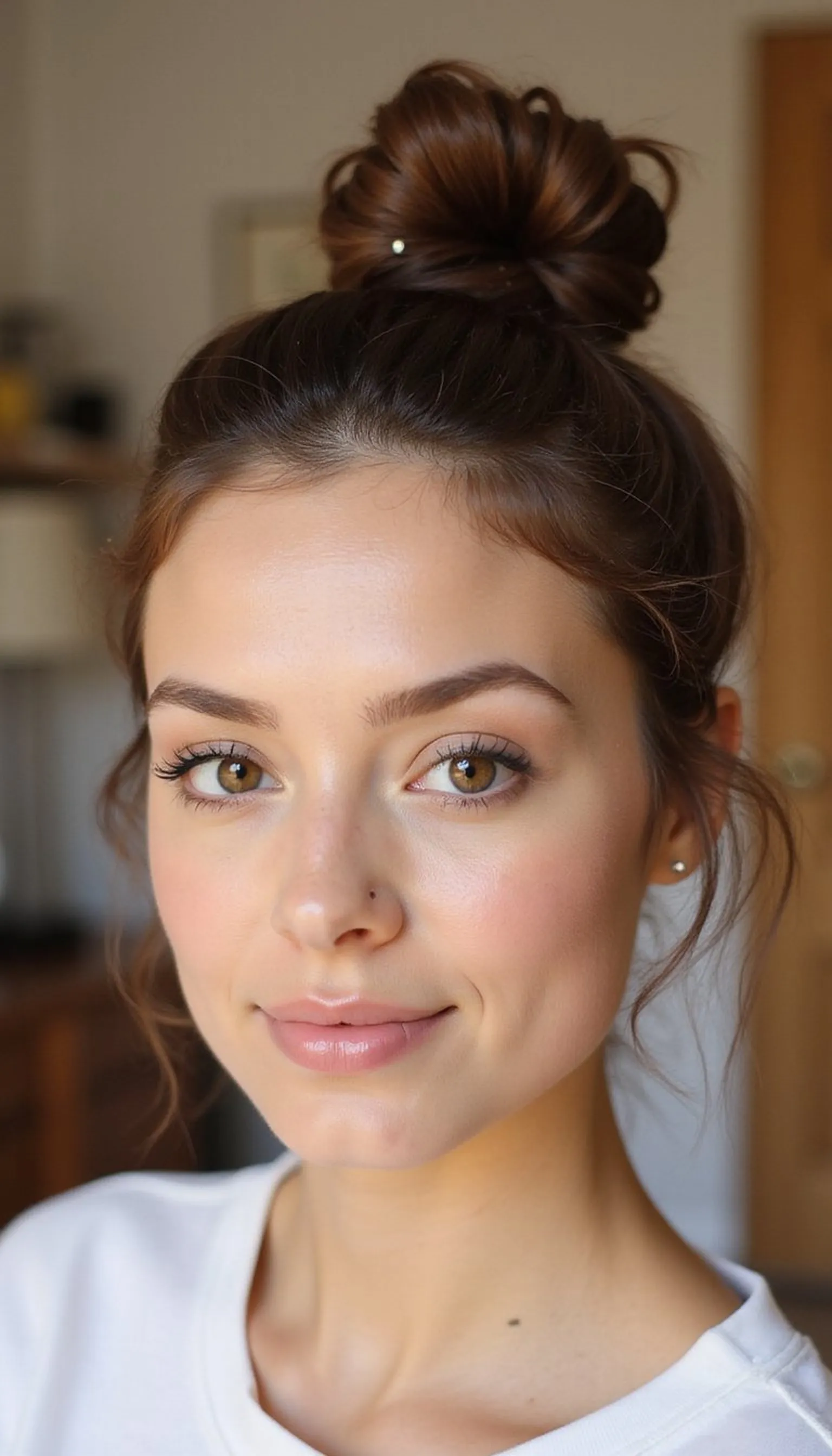 Minimalist Claw Clip Updo For Meetings