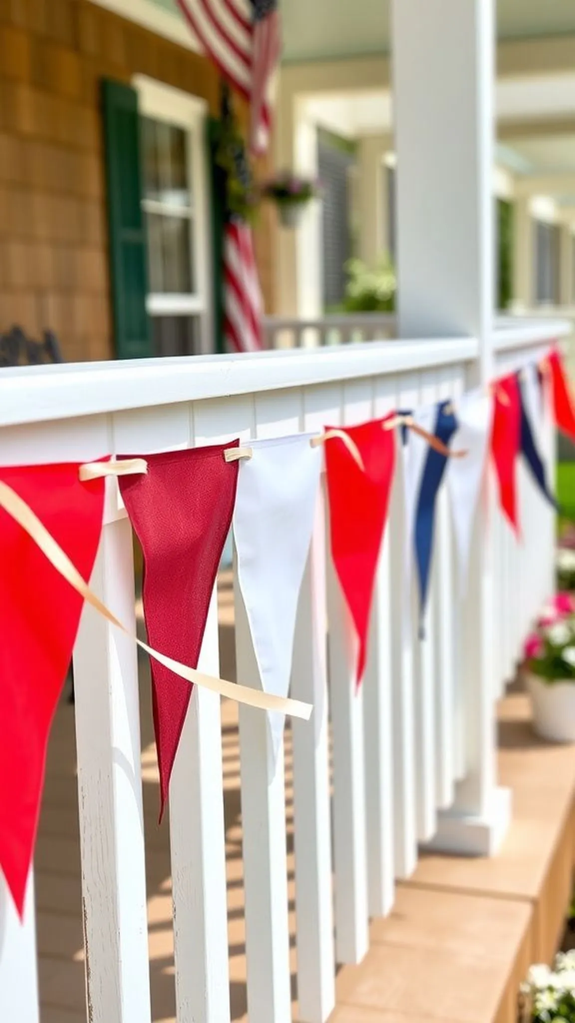 Classic flag bunting banner for porch or table
