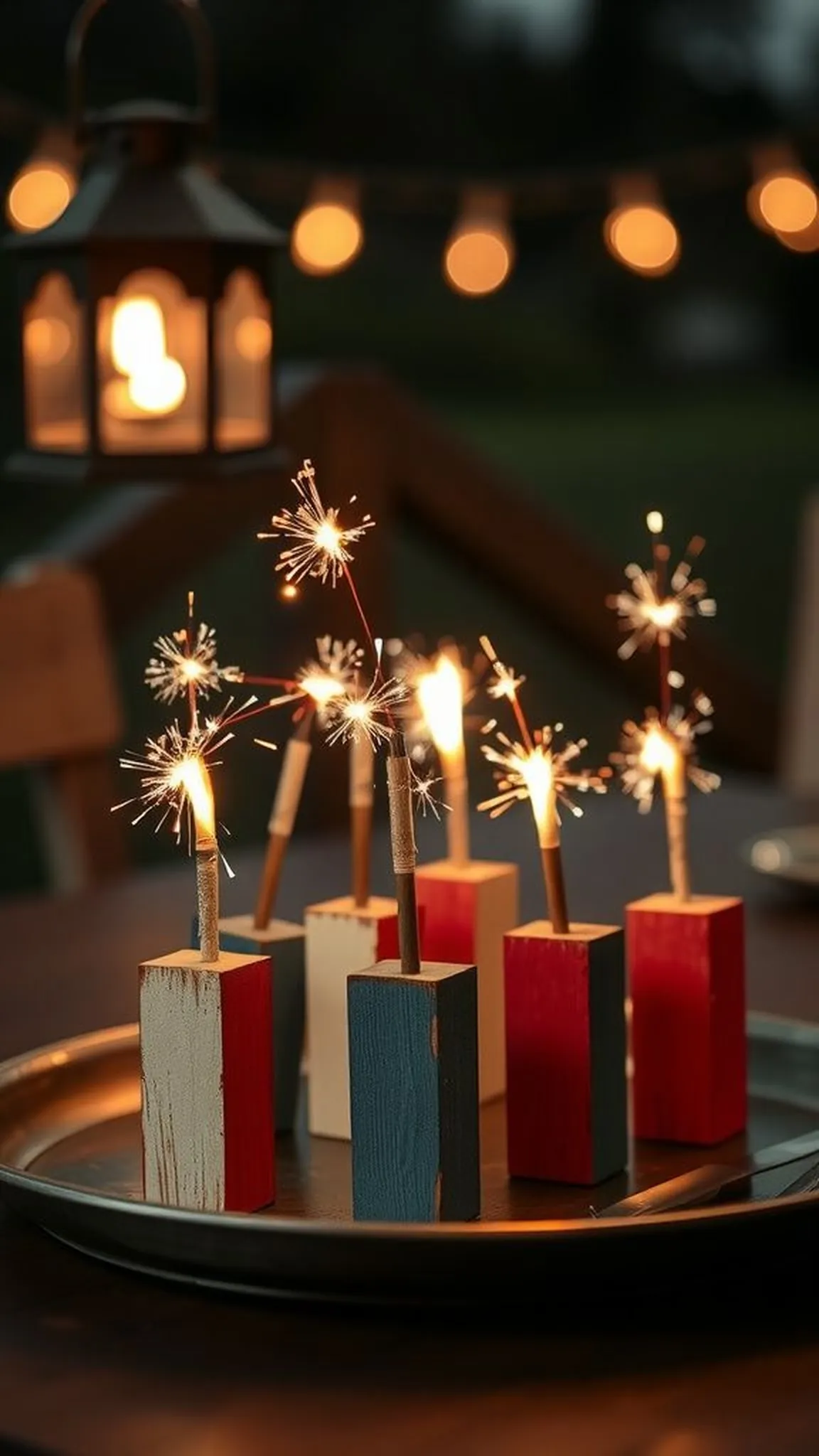 Sparkler bottle holders that feel festive and safe