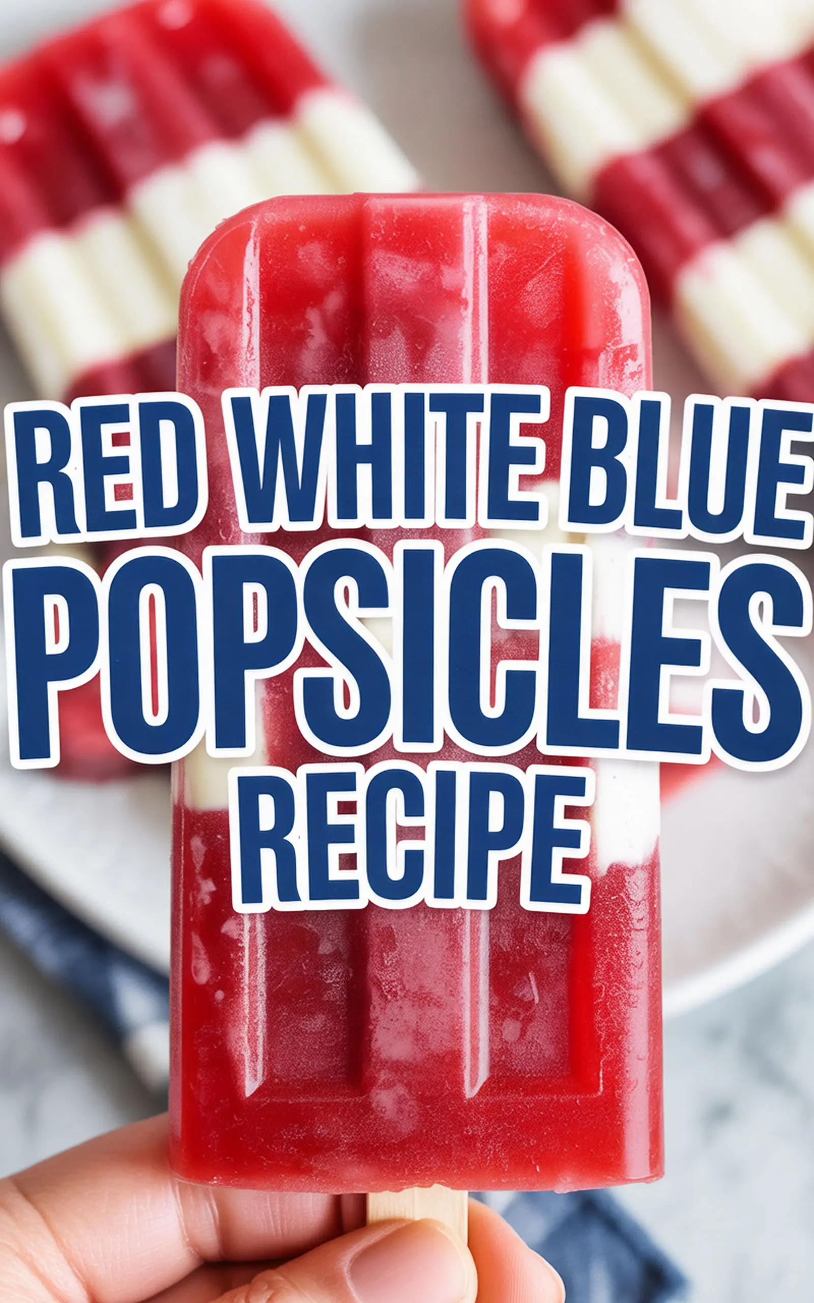Red White Blue Popsicles Recipe - easy recipe with step by step instructions