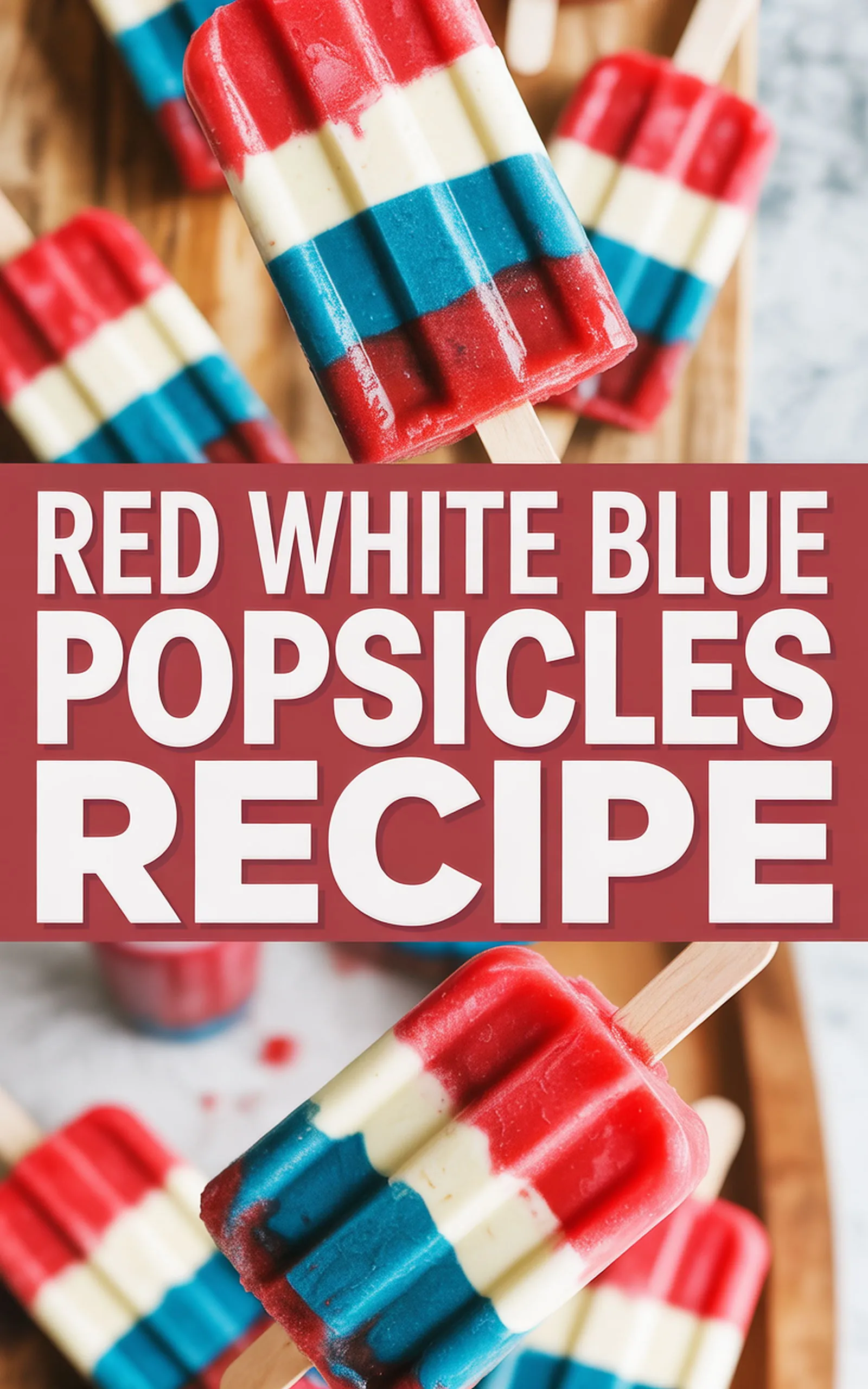 Red White Blue Popsicles Recipe - easy recipe with step by step instructions