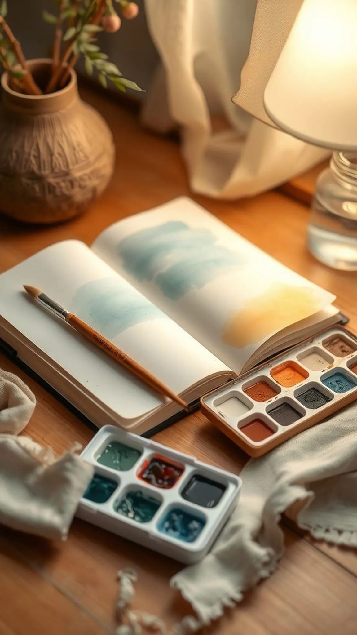 Loose watercolor journaling for slow evenings