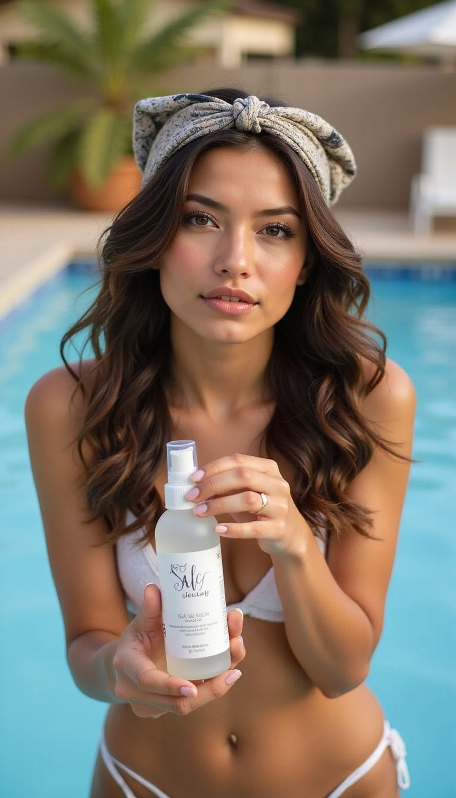 Loose Beach Waves With Padded Headband