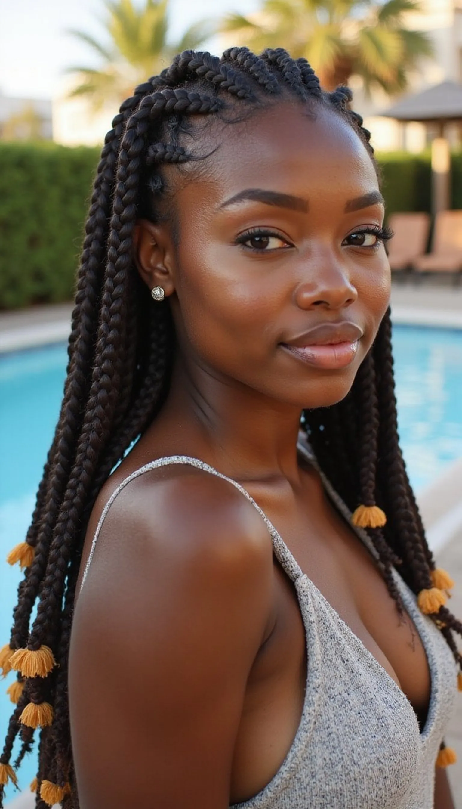 Swim-Proof Cornrows For All-Day Hold