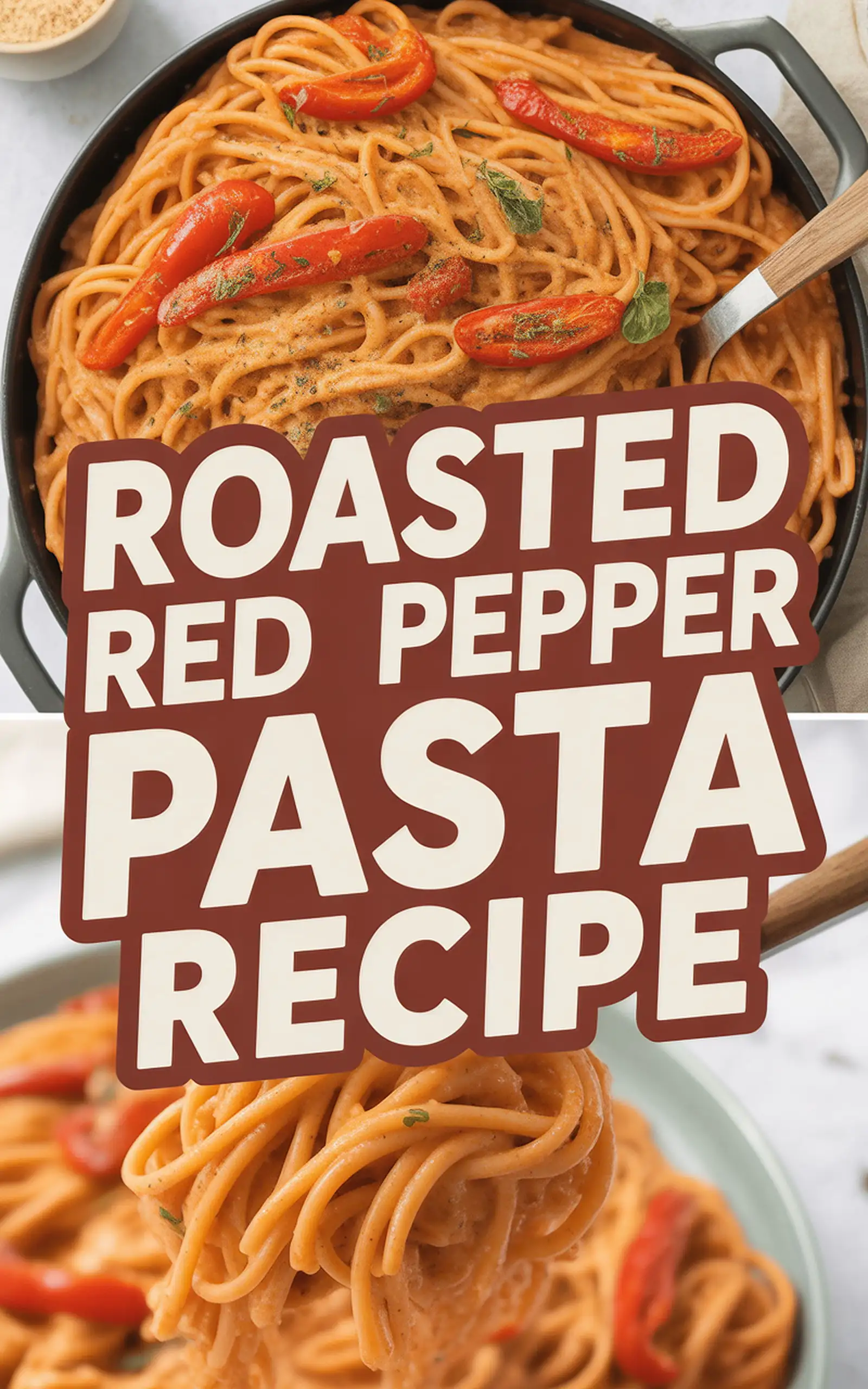 Roasted Red Pepper Pasta Recipe - easy recipe with step by step instructions