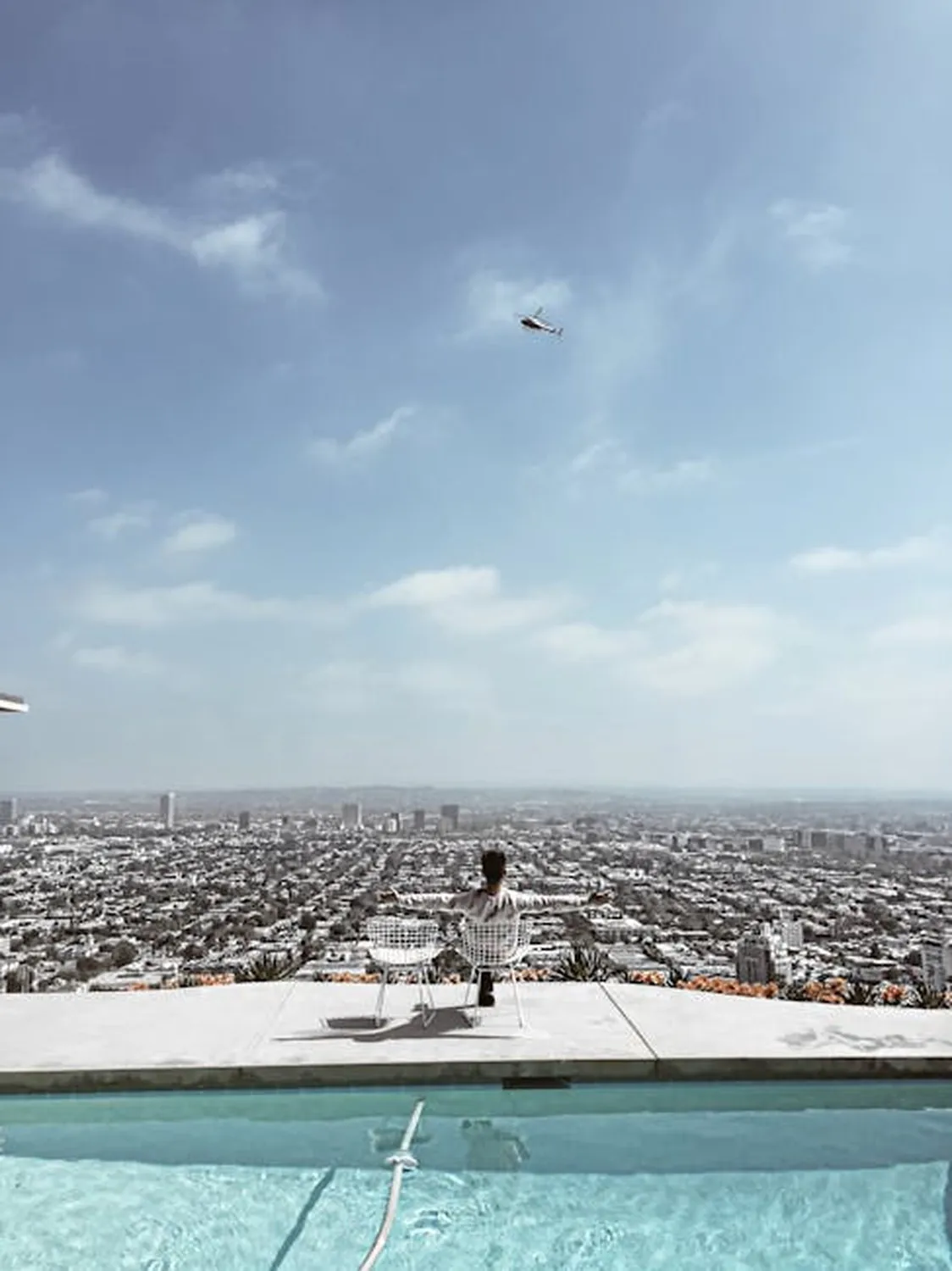 Standard Hollywood rooftop: LA skyline dip