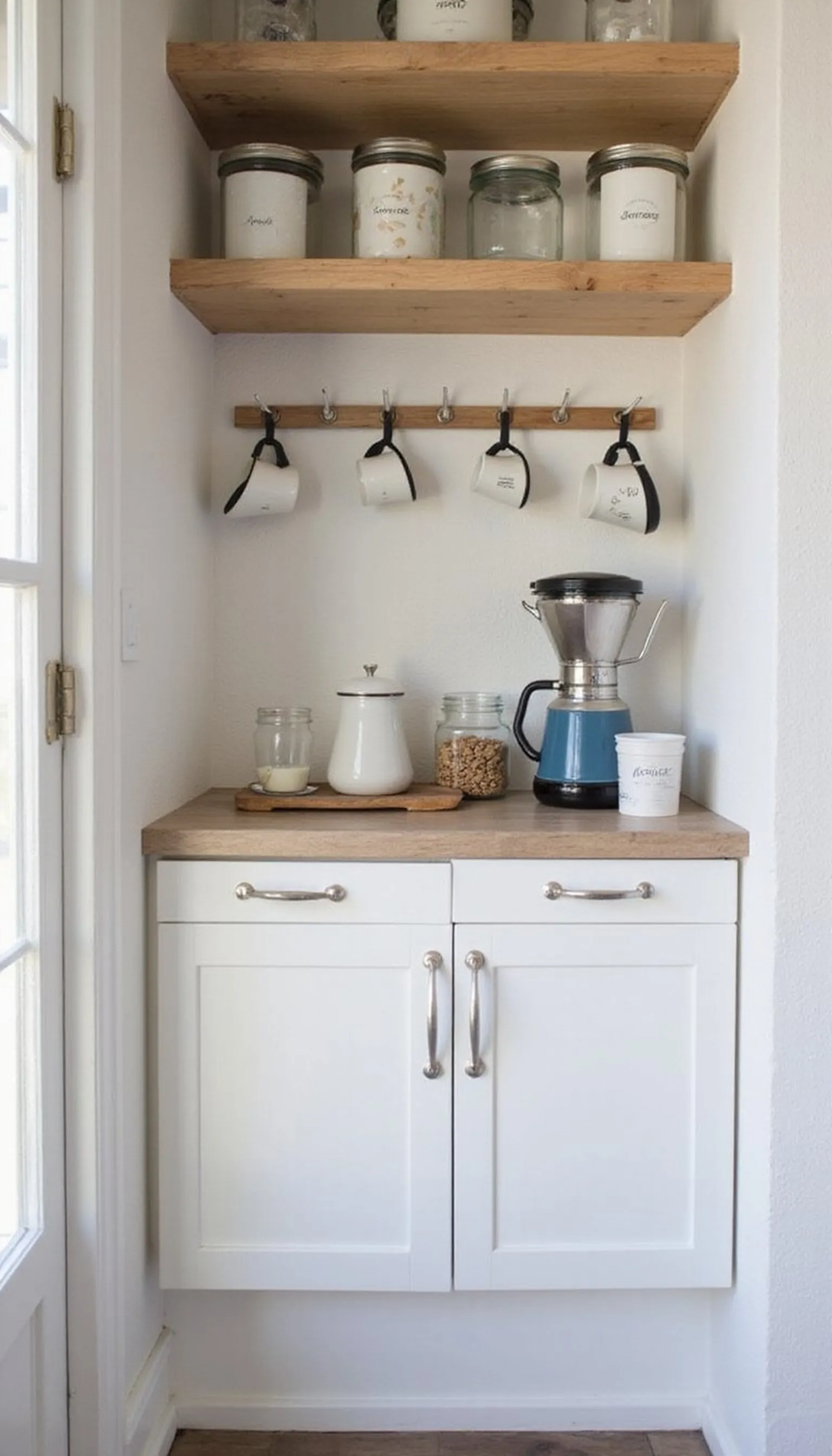 Peg Rail Coffee Nook—Simple and Handsome