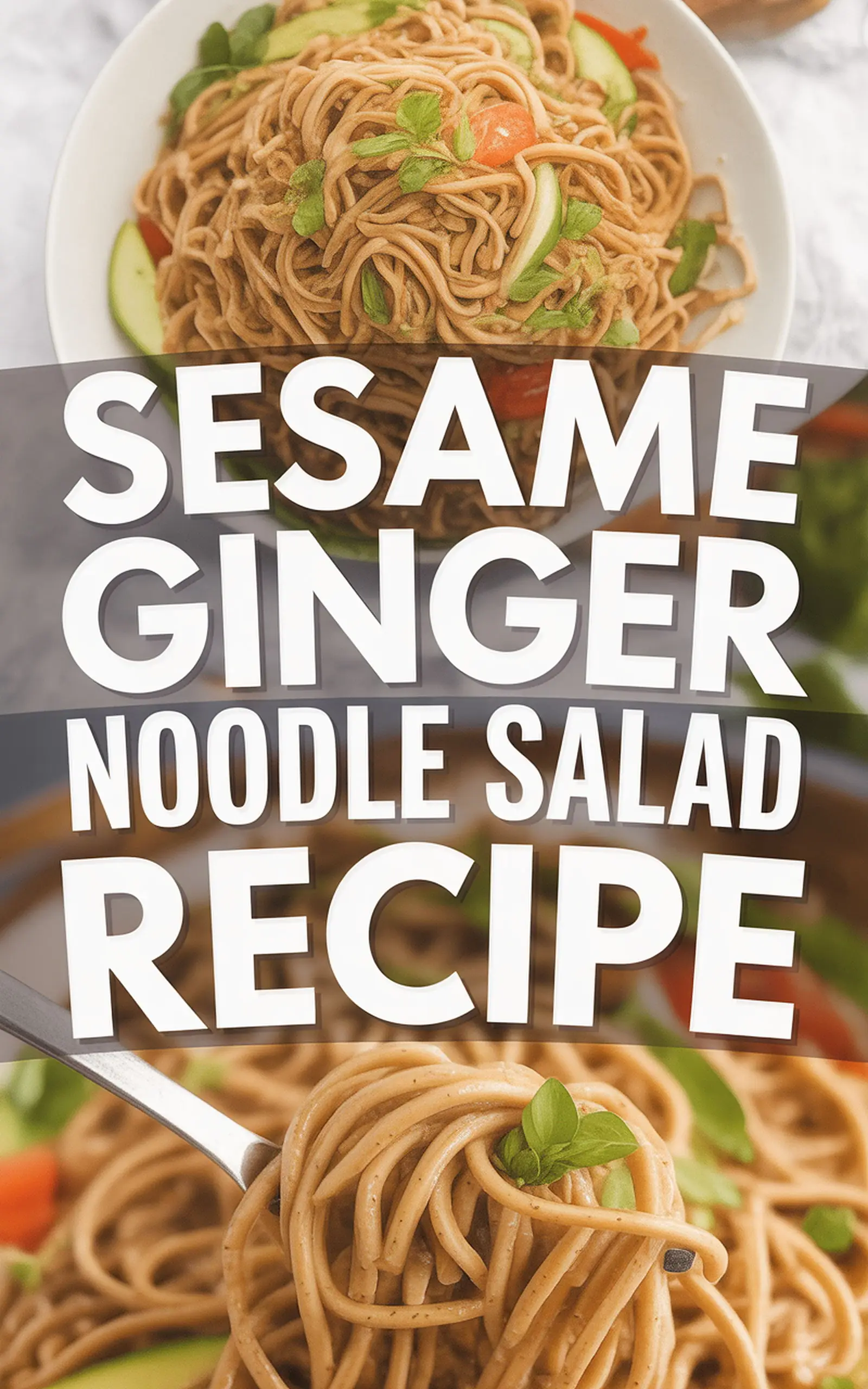 Sesame Ginger Noodle Salad Recipe - easy recipe with step by step instructions