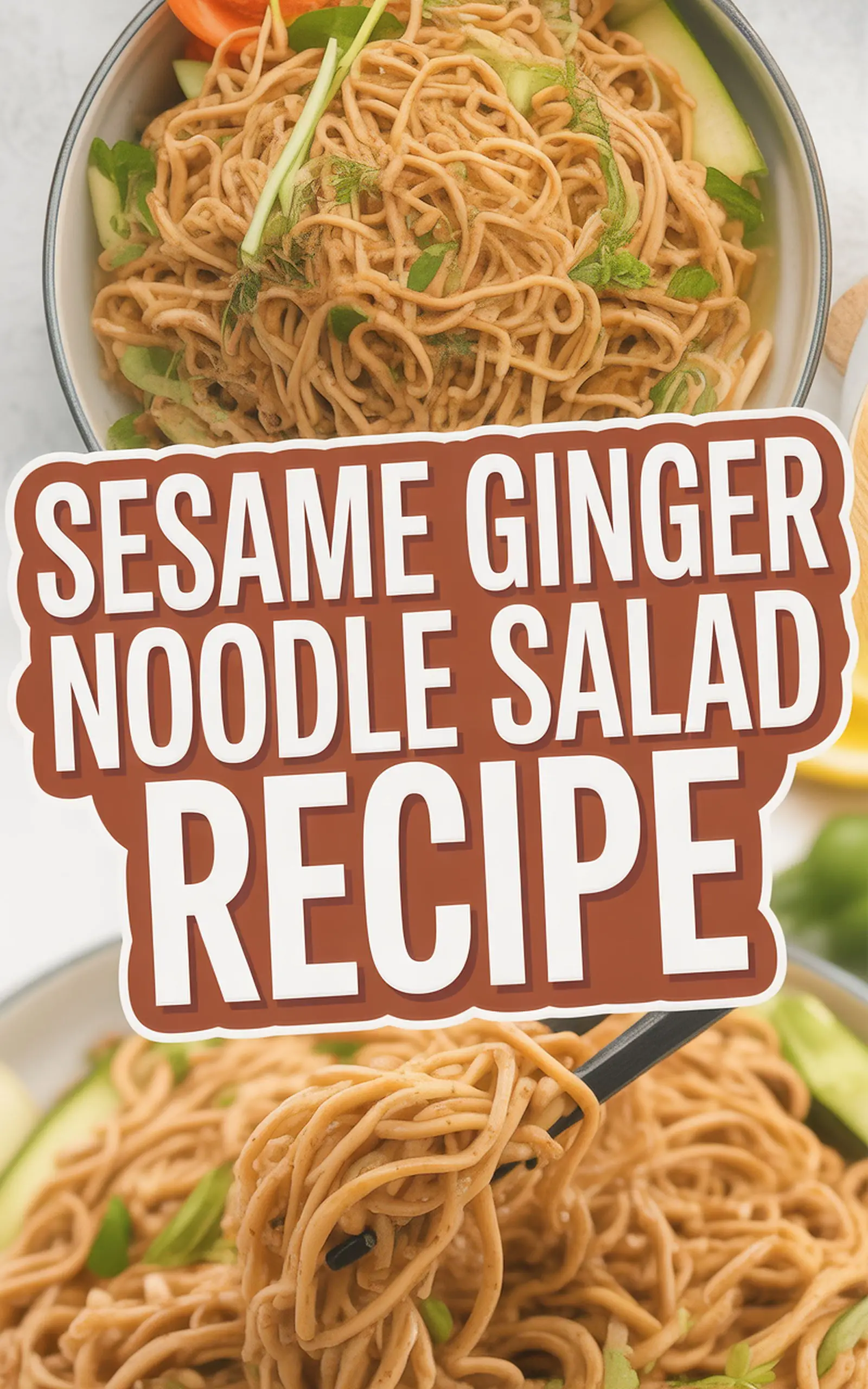 Sesame Ginger Noodle Salad Recipe - easy recipe with step by step instructions