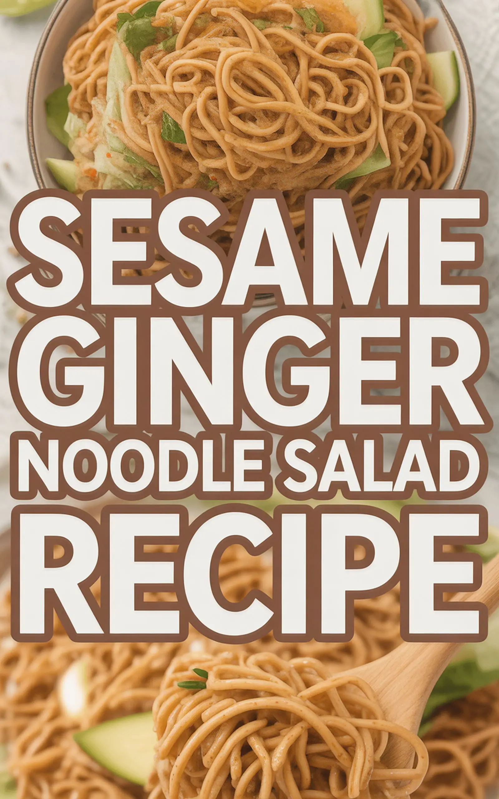 Sesame Ginger Noodle Salad Recipe - easy recipe with step by step instructions