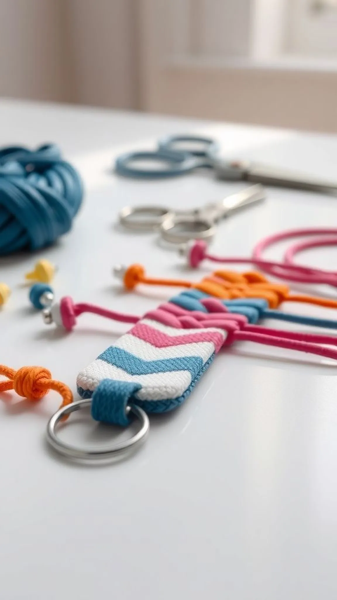 Chevron micro fob with color change
