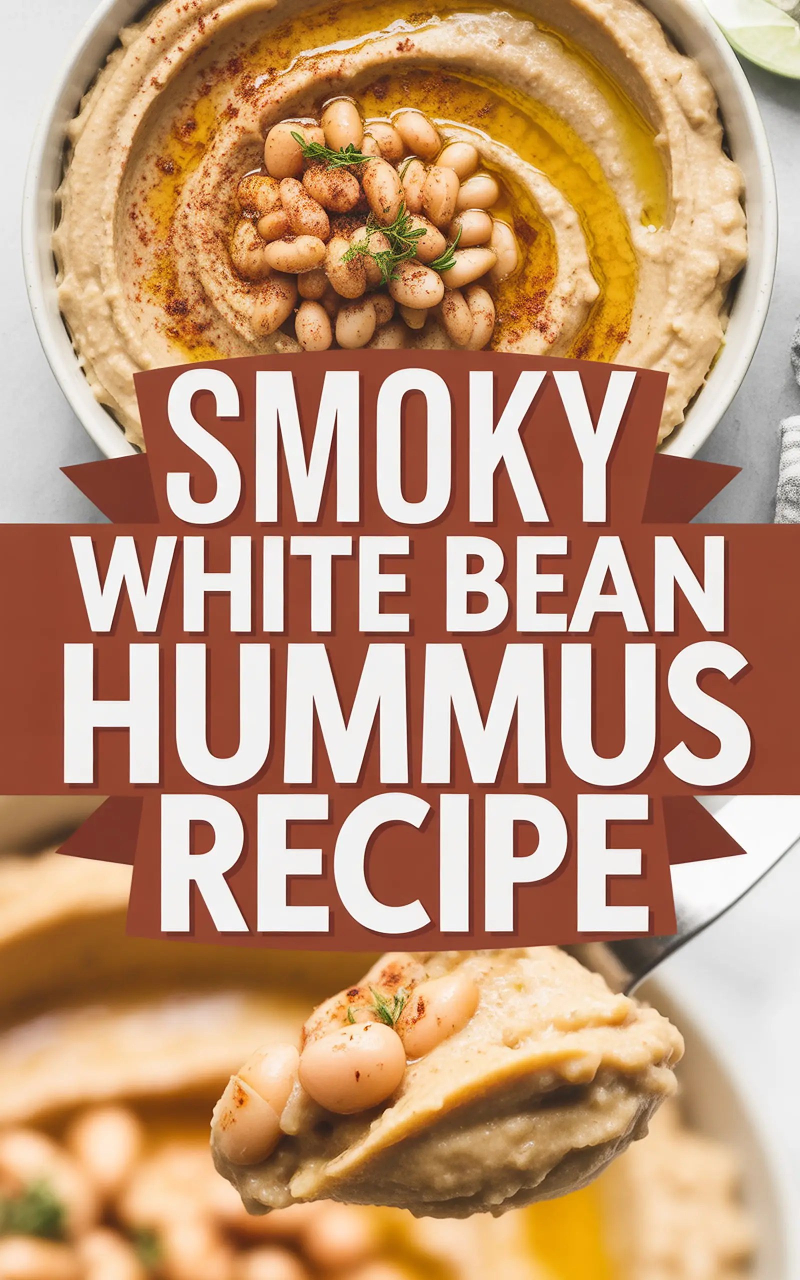Smoky White Bean Hummus Recipe - easy recipe with step by step instructions