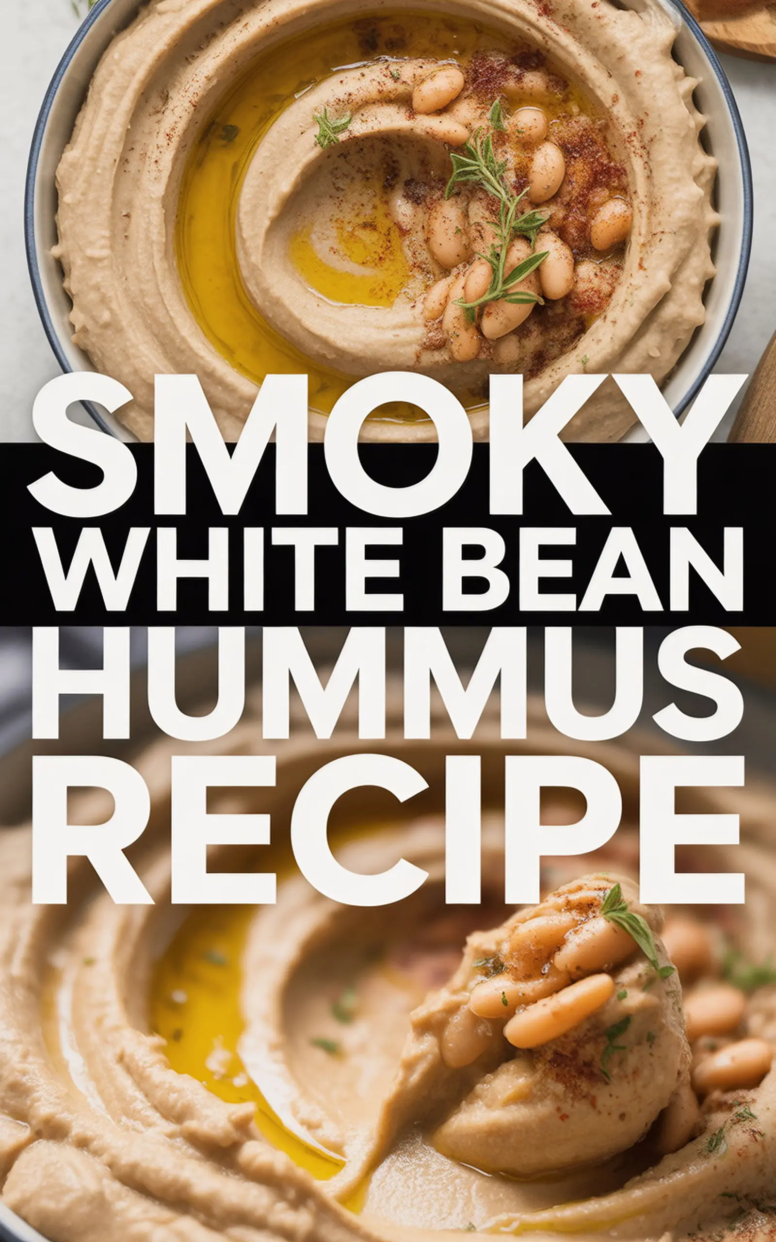 Smoky White Bean Hummus Recipe - easy recipe with step by step instructions