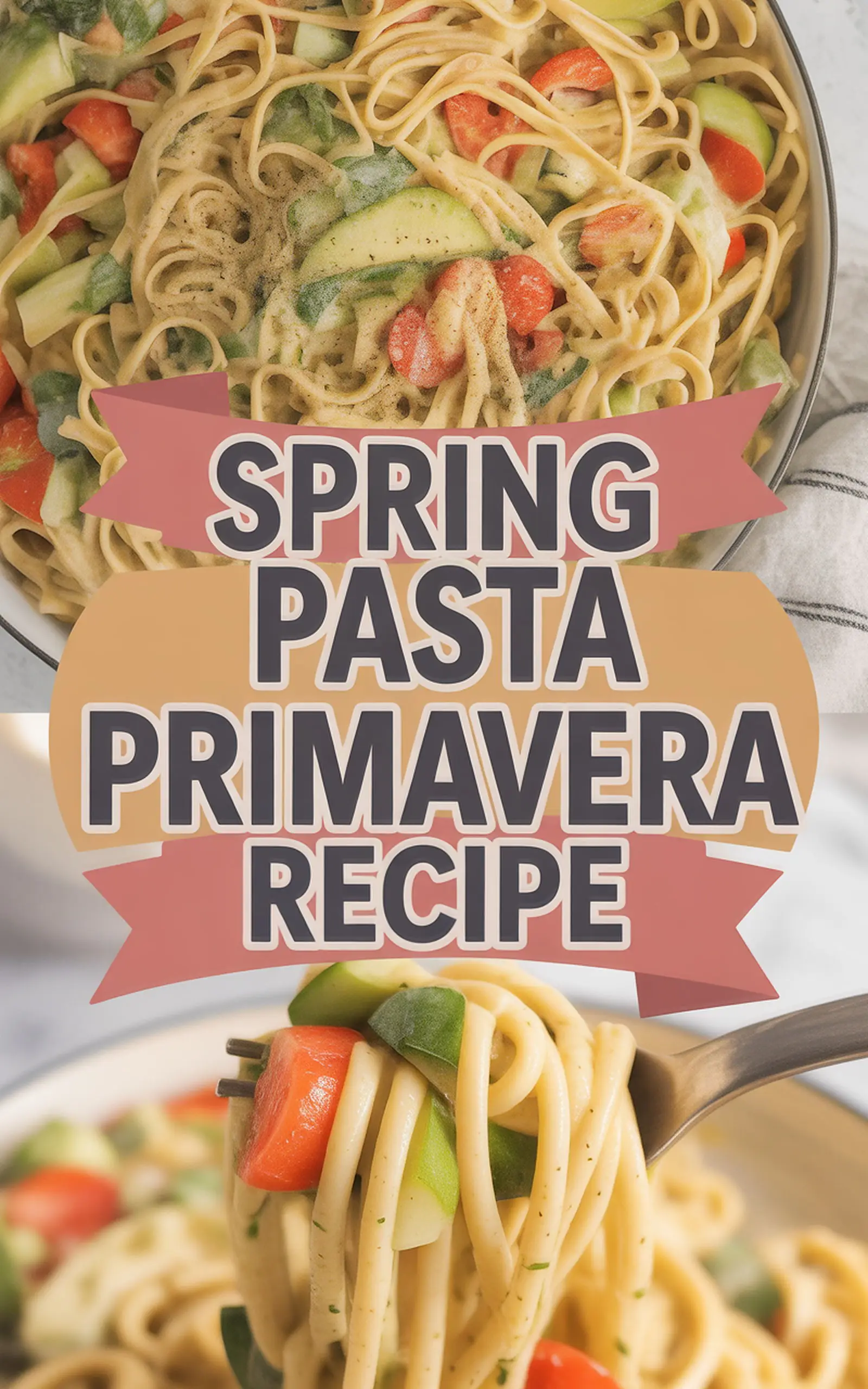 Spring Pasta Primavera Recipe - easy recipe with step by step instructions