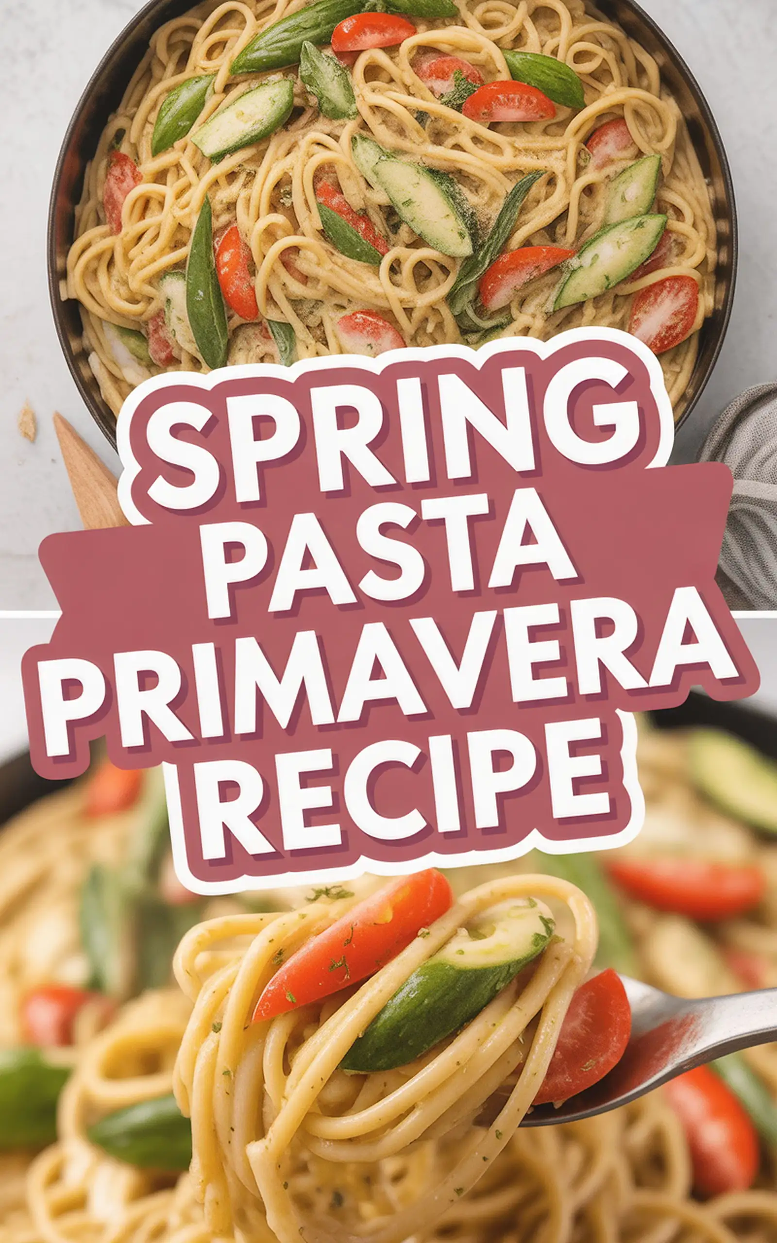 Spring Pasta Primavera Recipe - easy recipe with step by step instructions