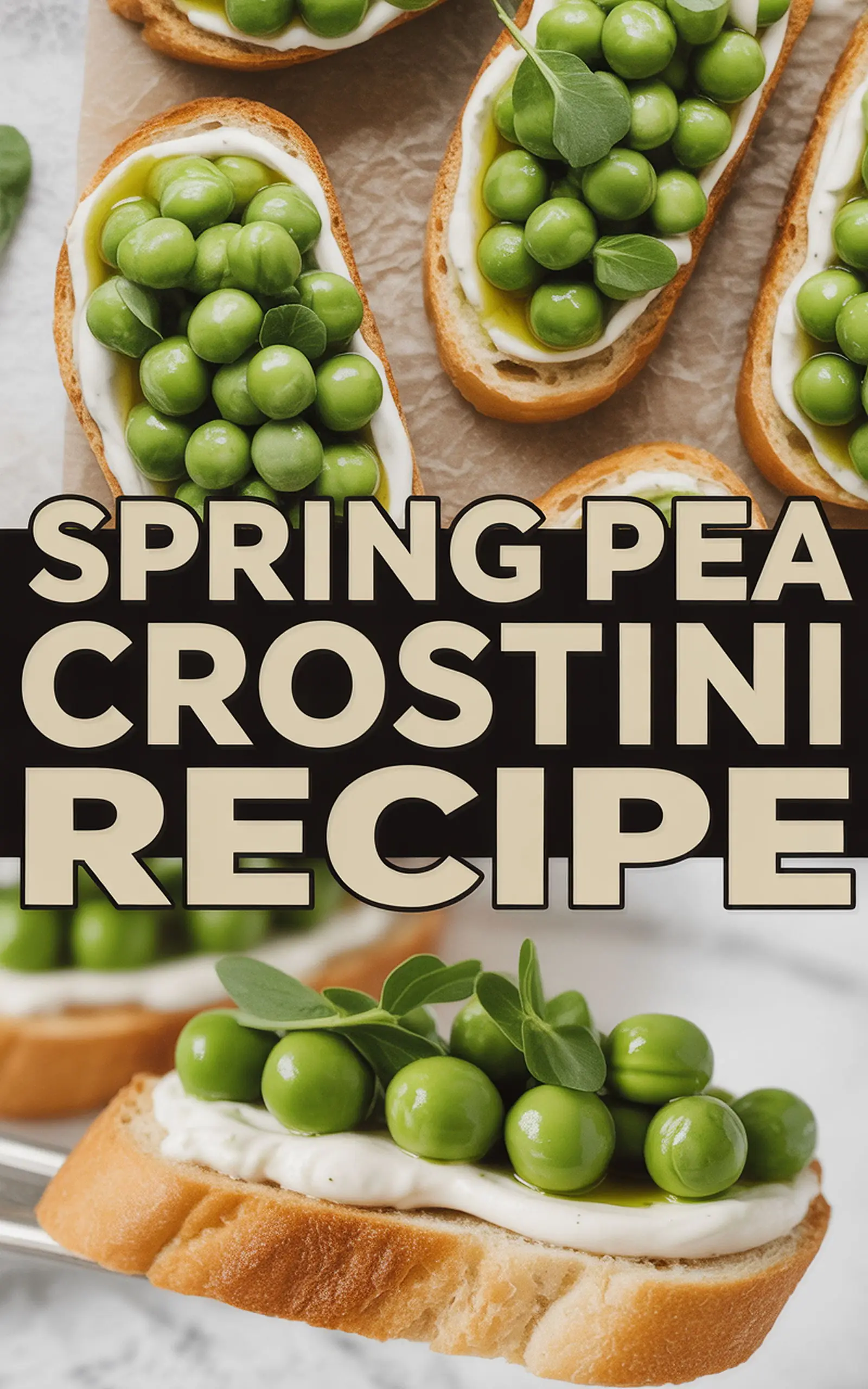 Spring Pea Crostini Recipe - easy recipe with step by step instructions