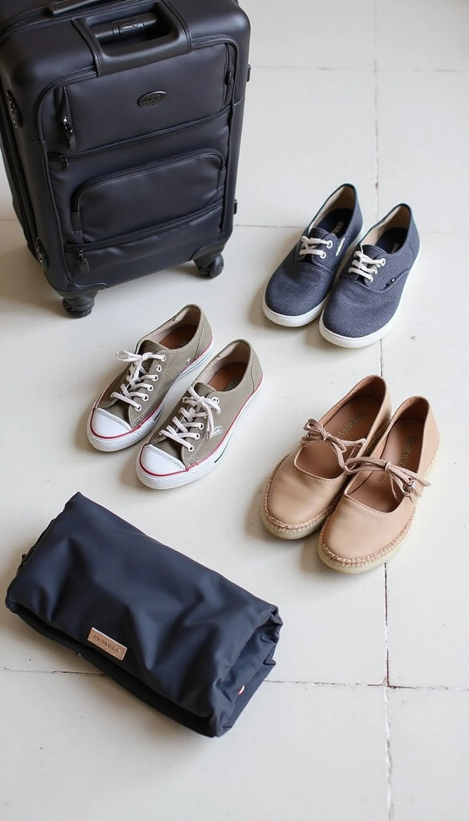 Shoe strategy: pack smart, walk farther