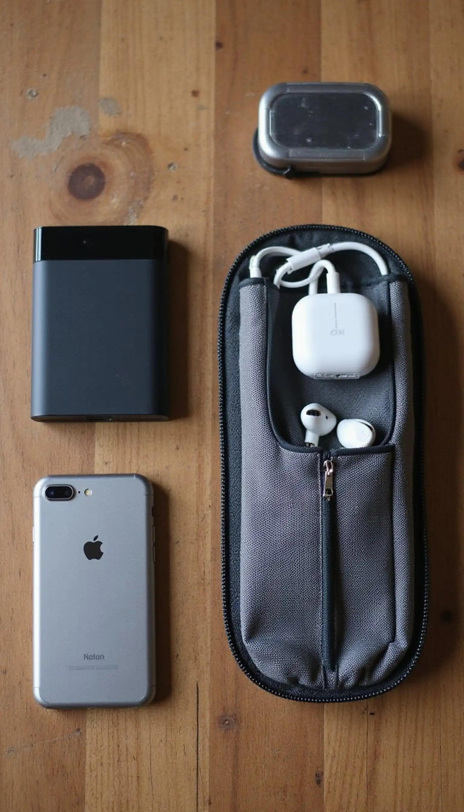 Tech kit: chargers, adapter, and power bank