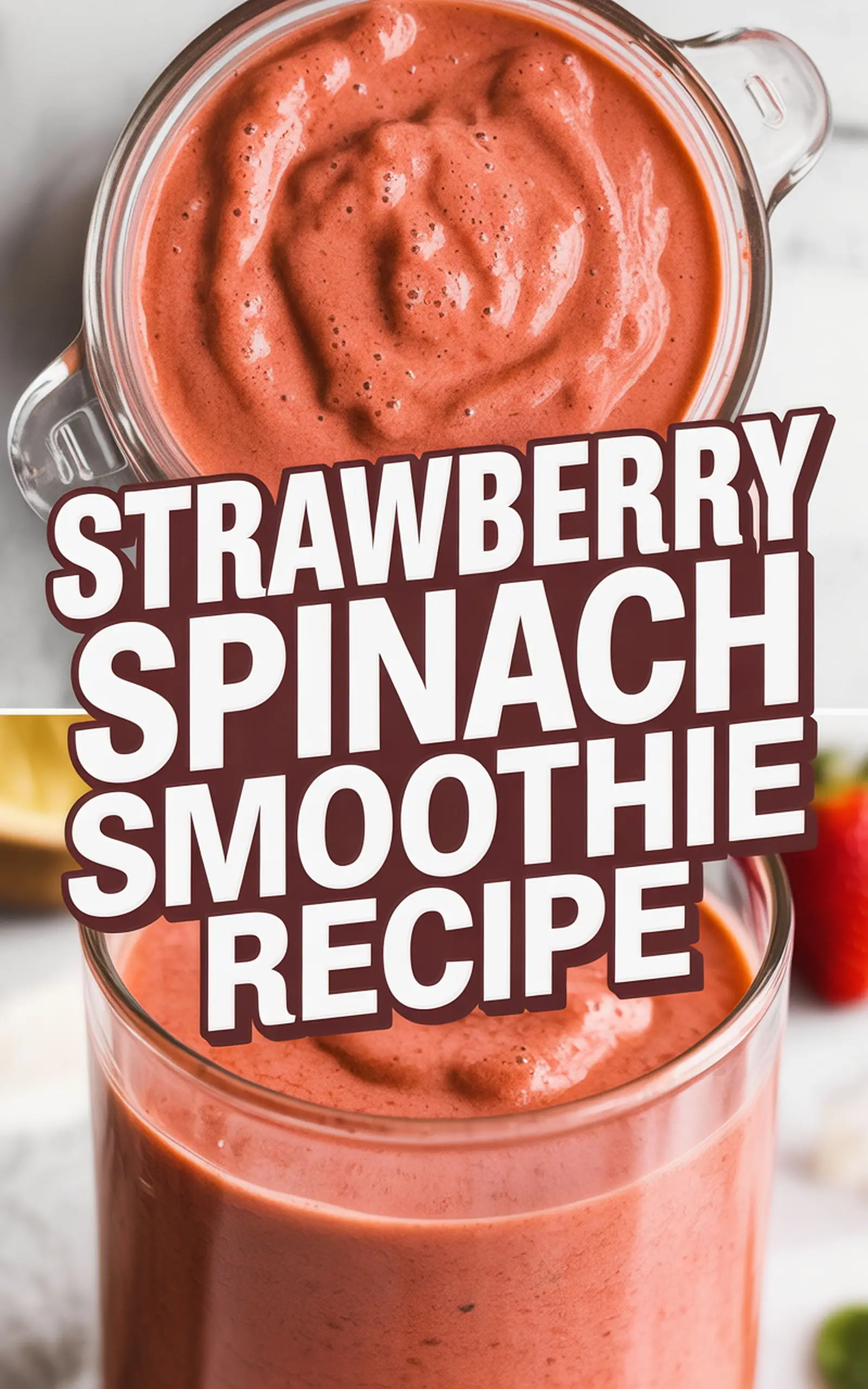 Strawberry Spinach Smoothie Recipe - easy recipe with step by step instructions