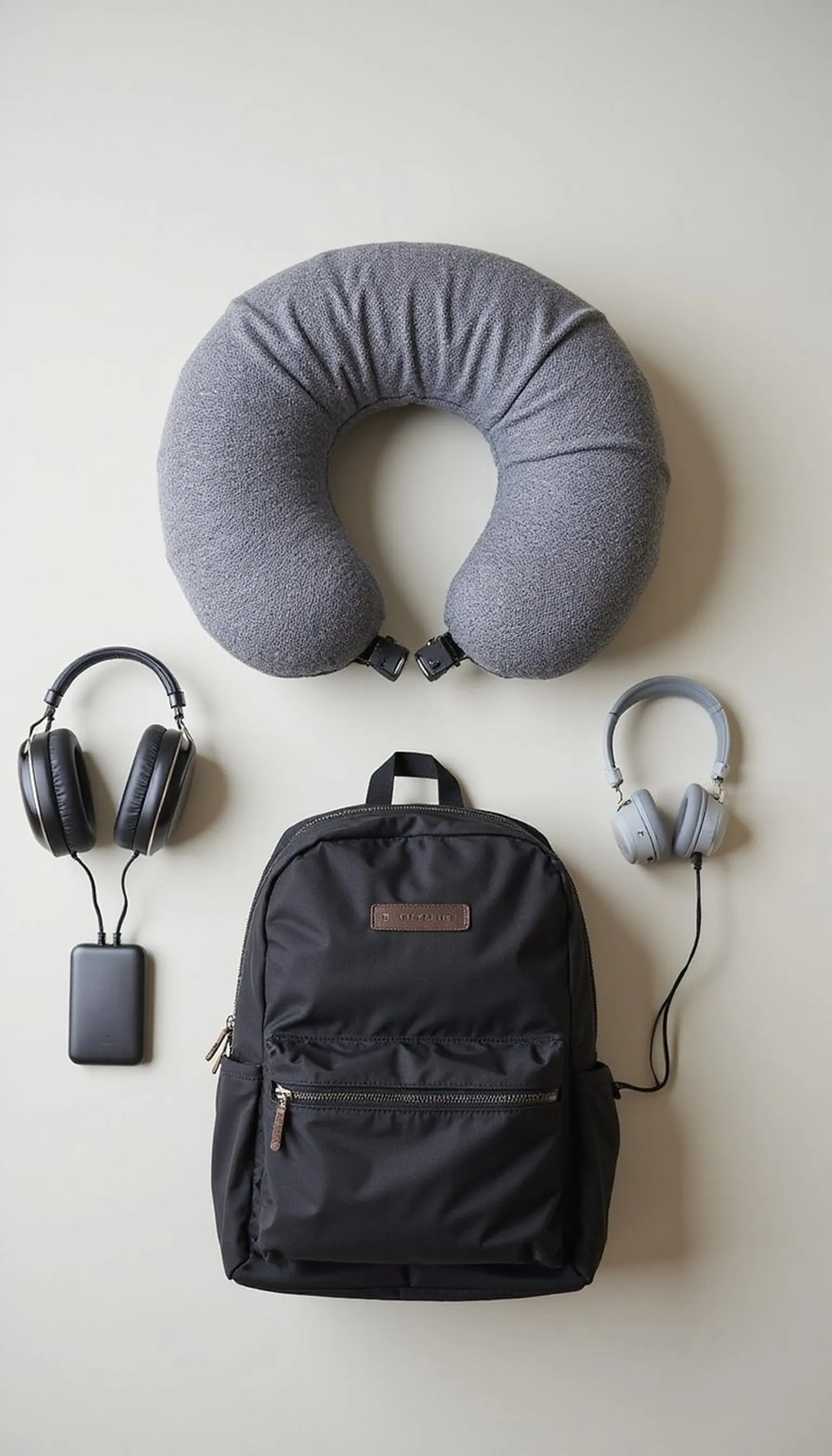 Cooling neck pillow for warm flights