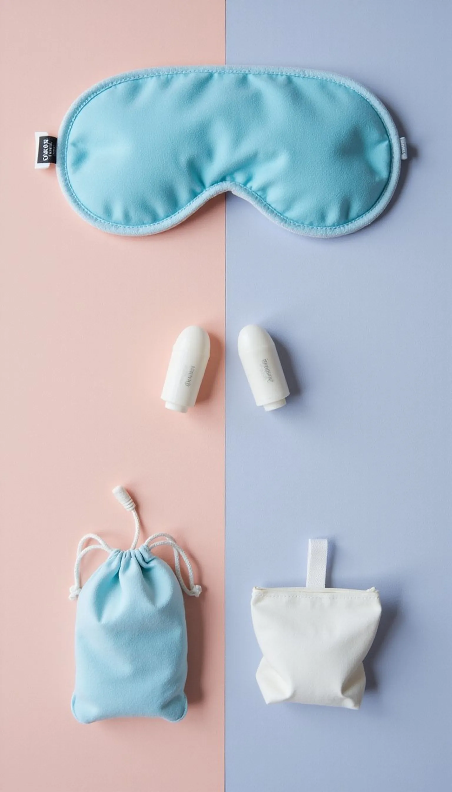 Cooling sleep mask plus soft earplugs
