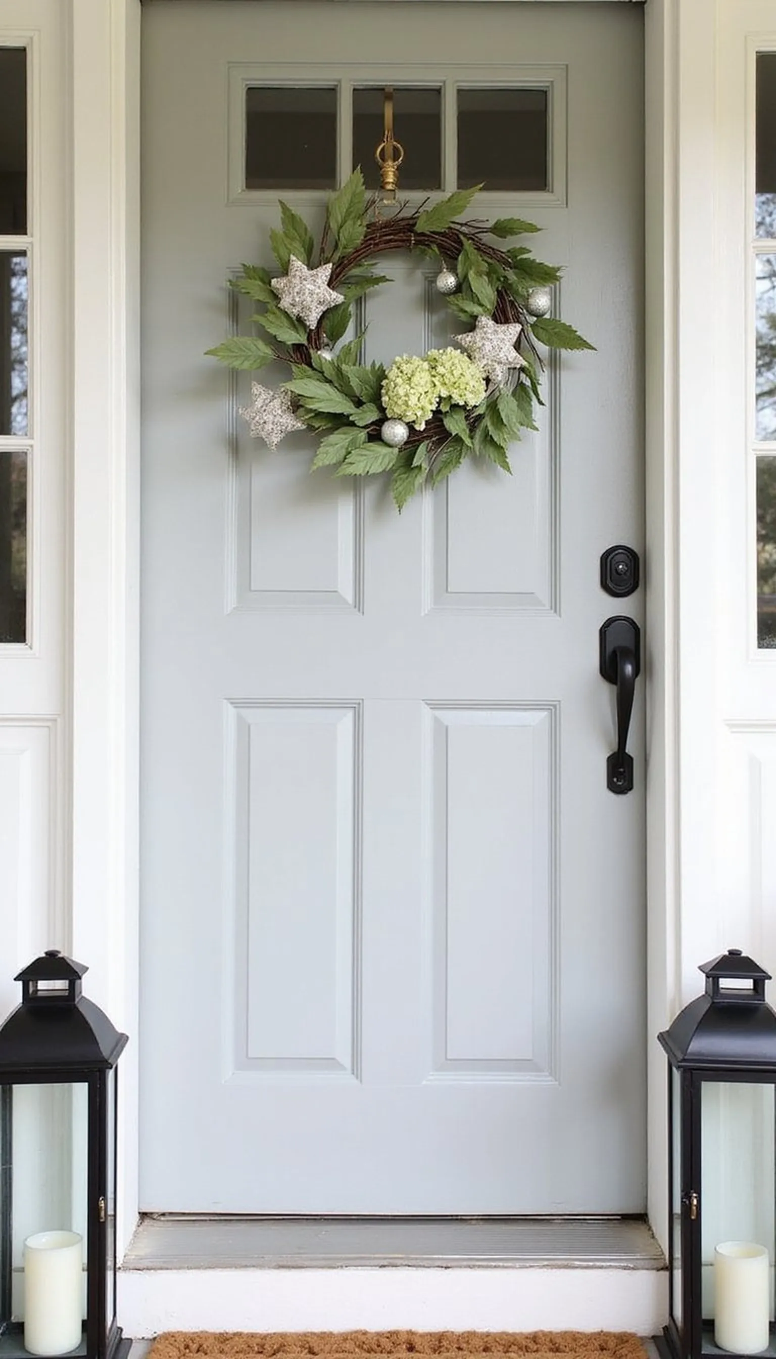 Stars and florals for patriotic summer entry
