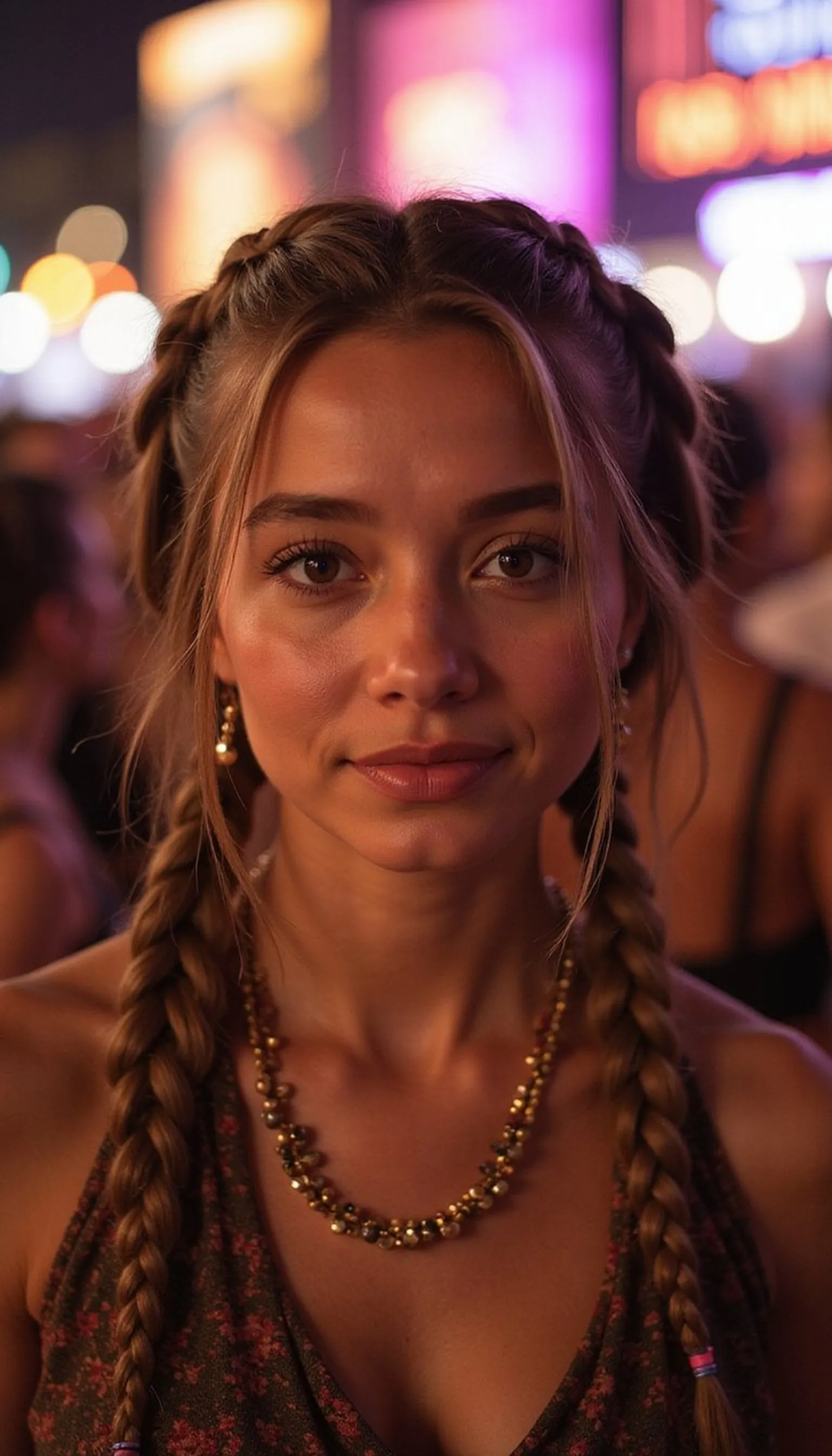 Twisted Pigtails With Micro Braids And Beads