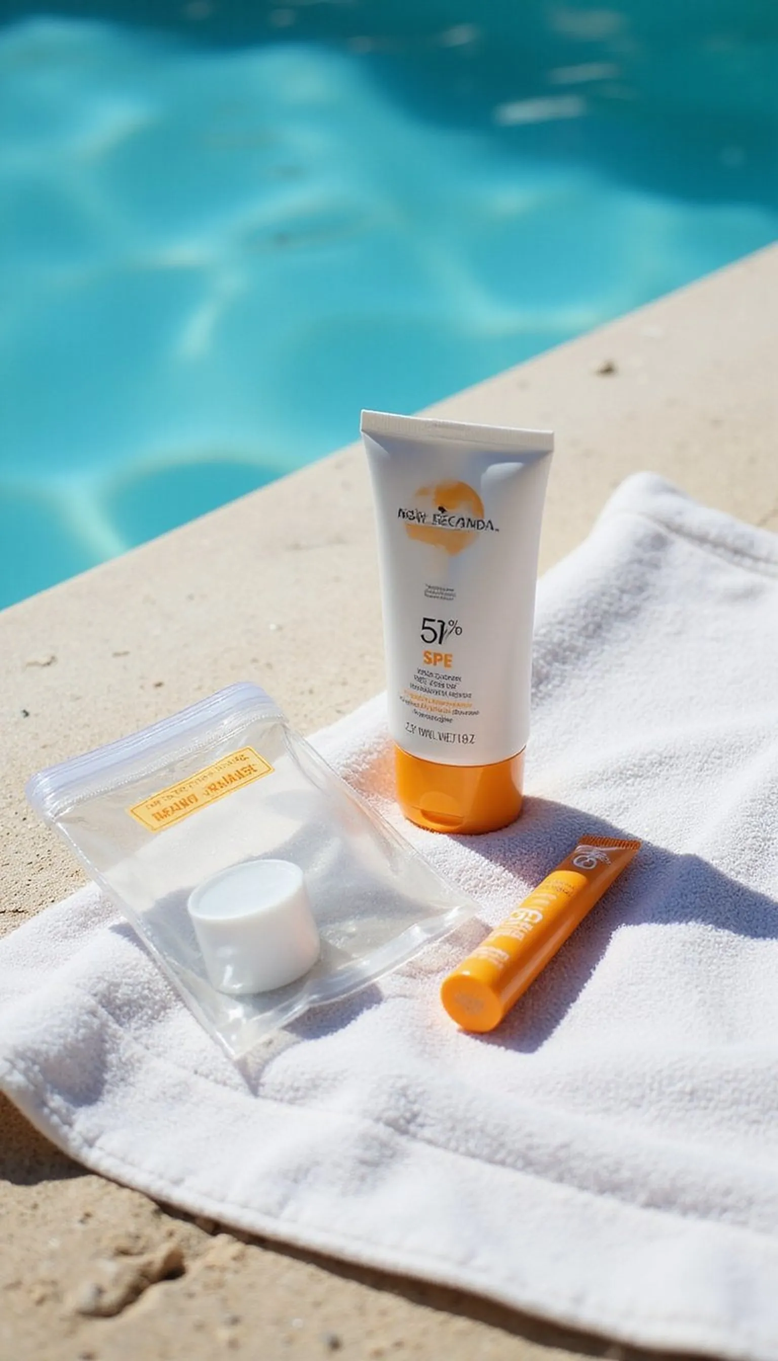 Broad-spectrum sunscreen and SPF lip balm