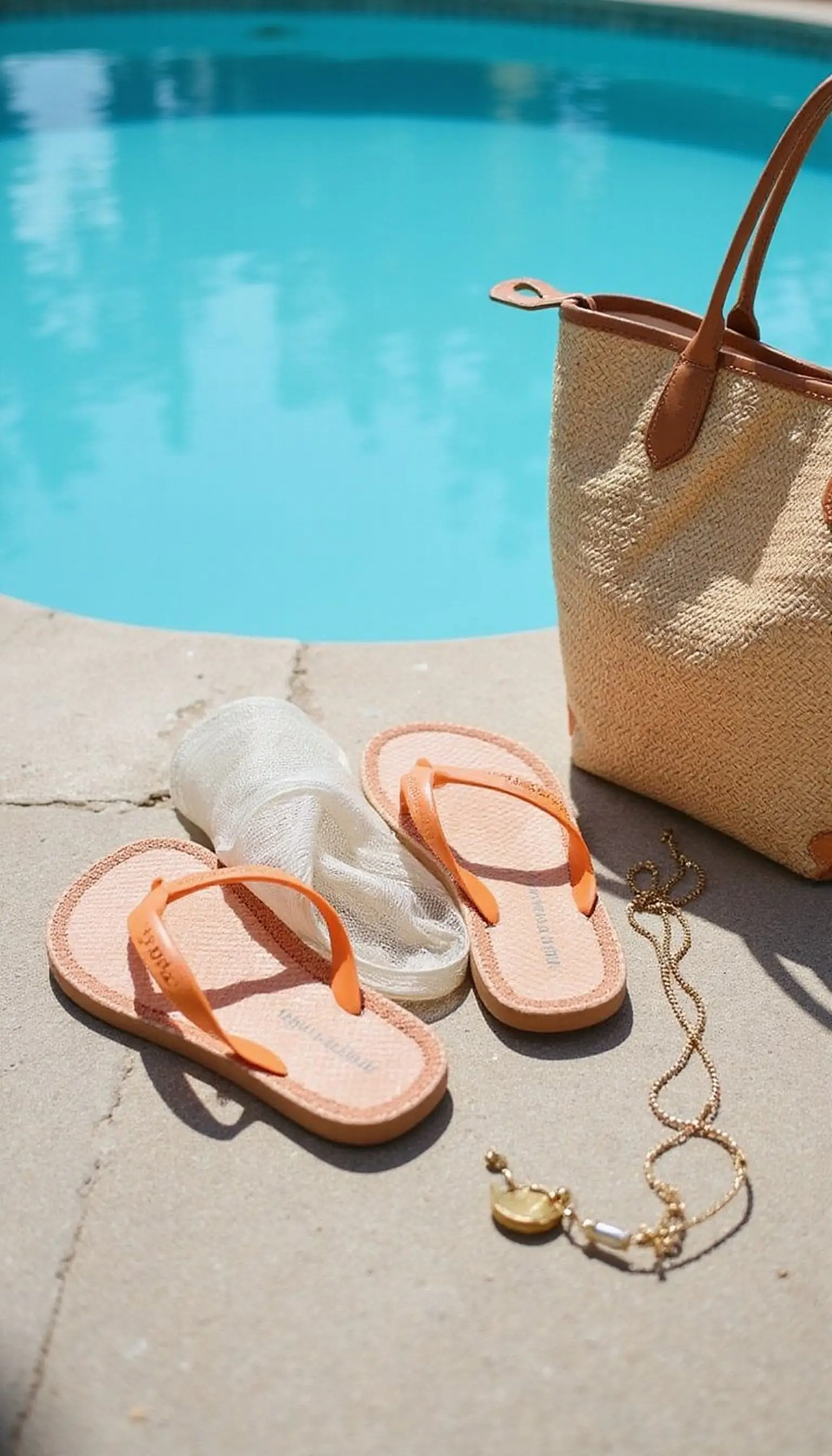 Packable slide sandals or flip-flops