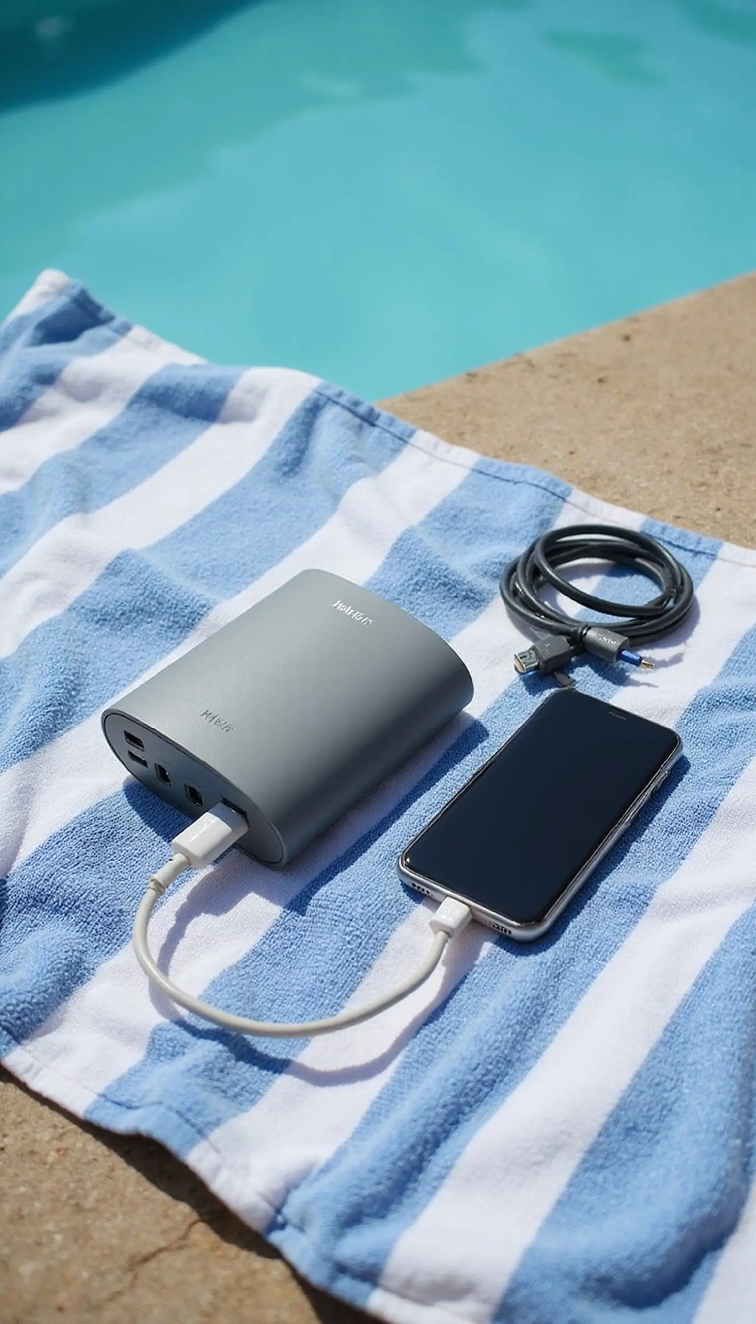 Portable power bank and charging cable