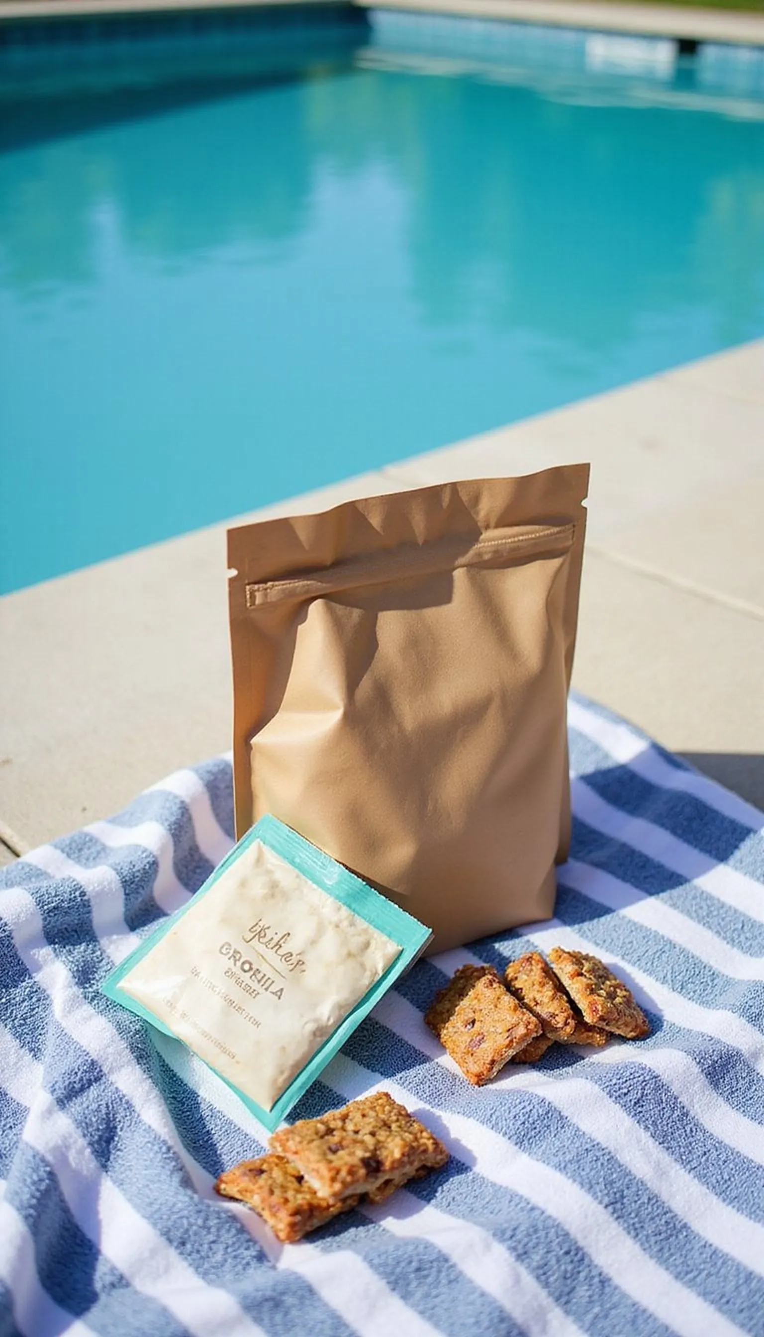 Reusable snack bags for poolside munching