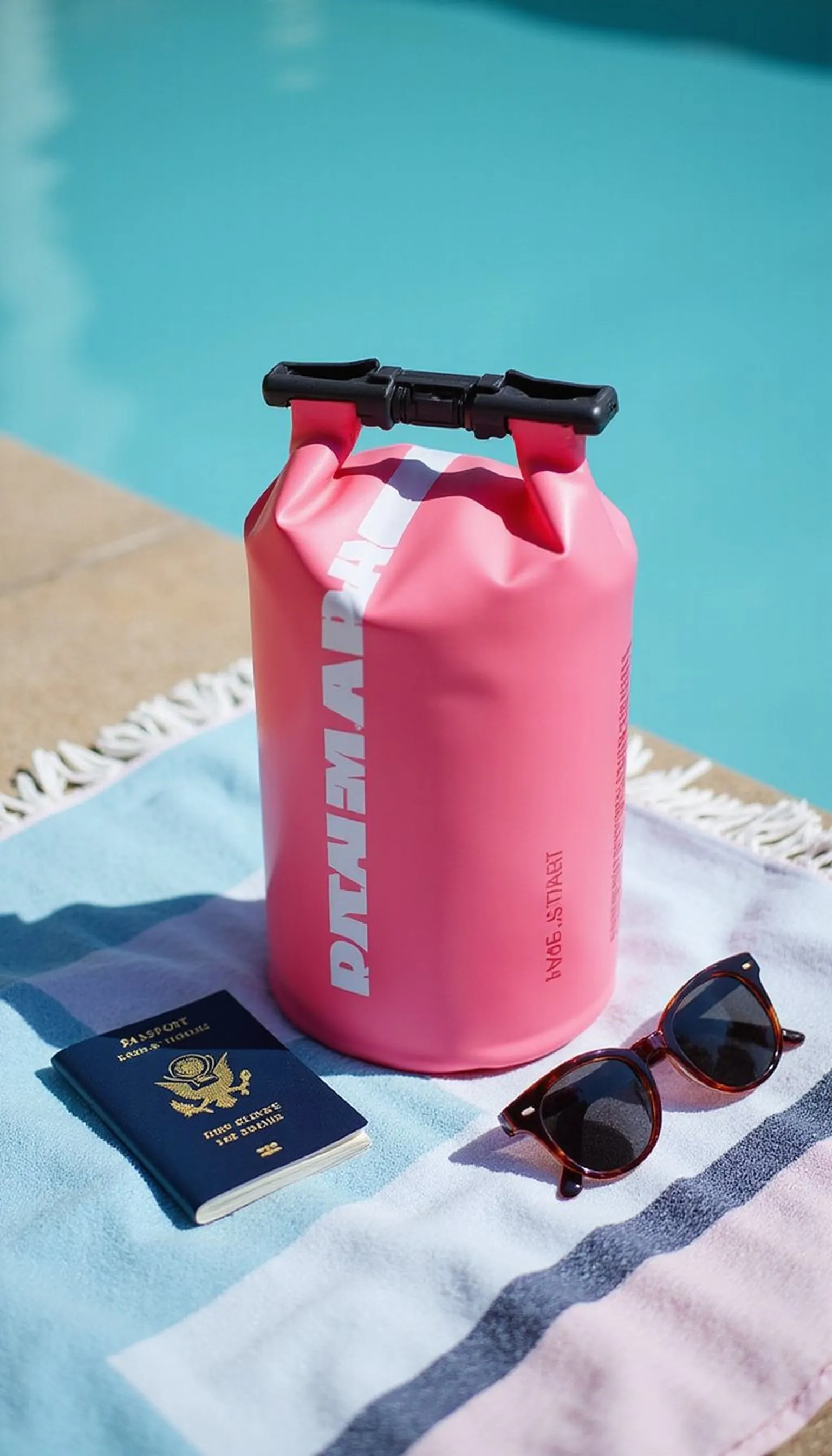 Small waterproof dry bag for valuables