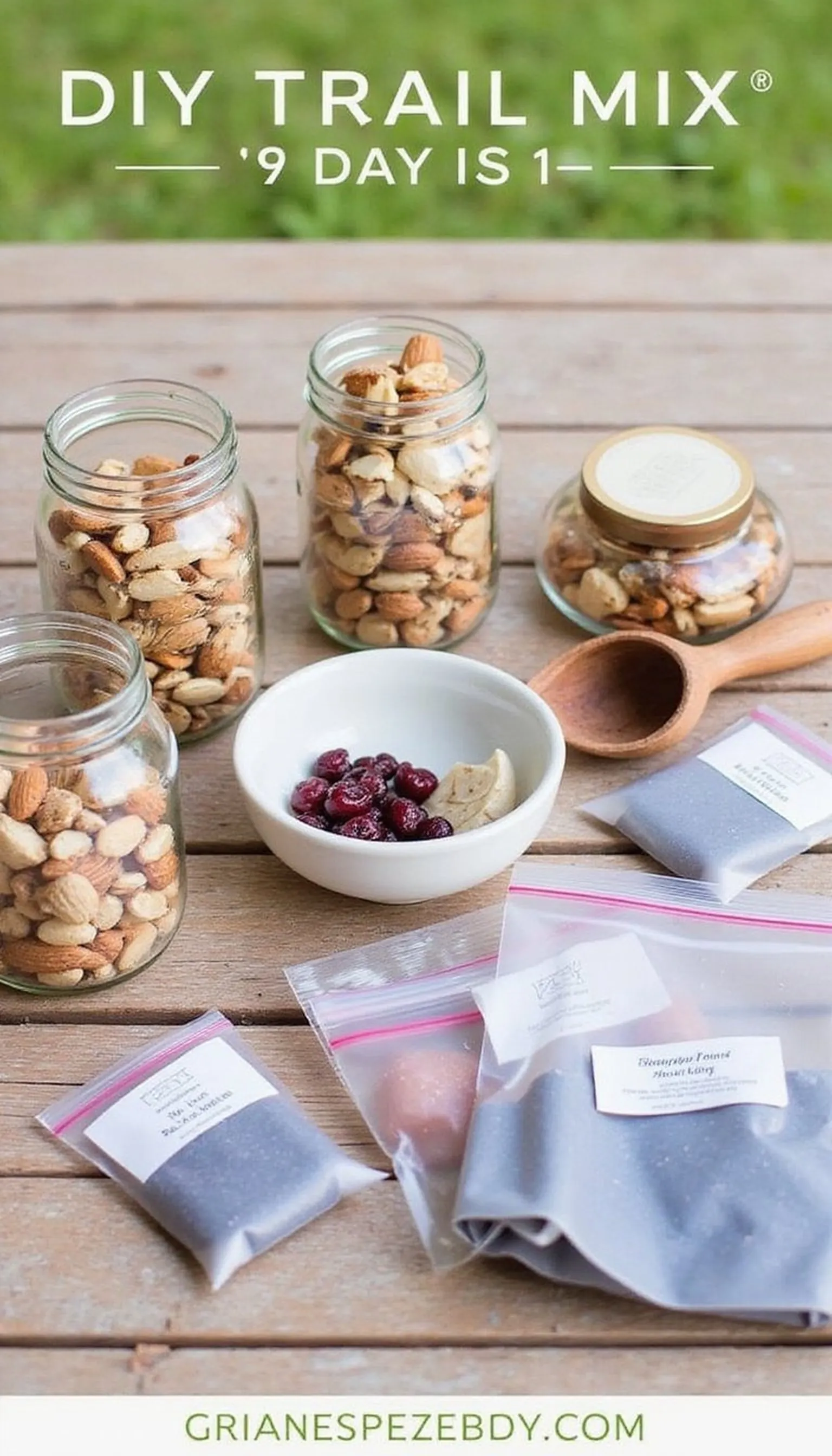 DIY trail mix station for customizable crunch