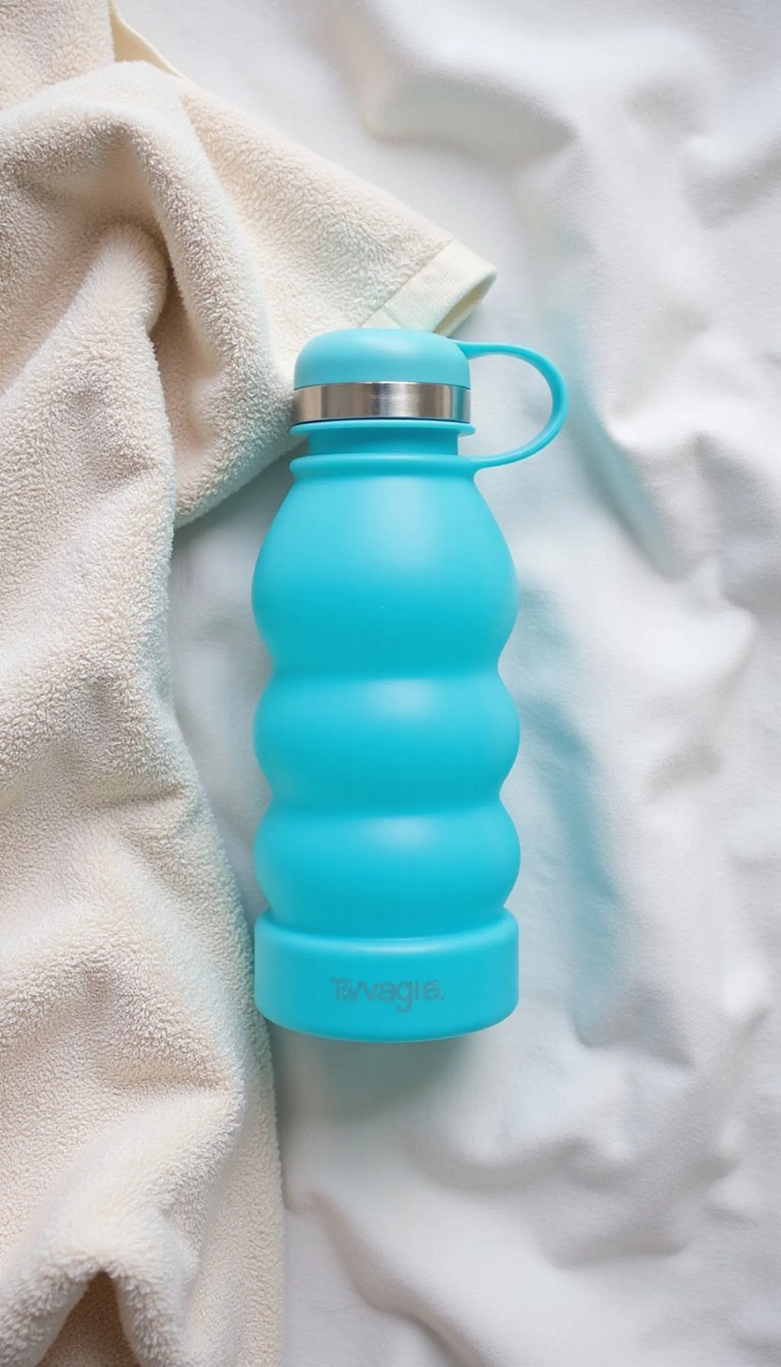 Collapsible water bottle that saves space