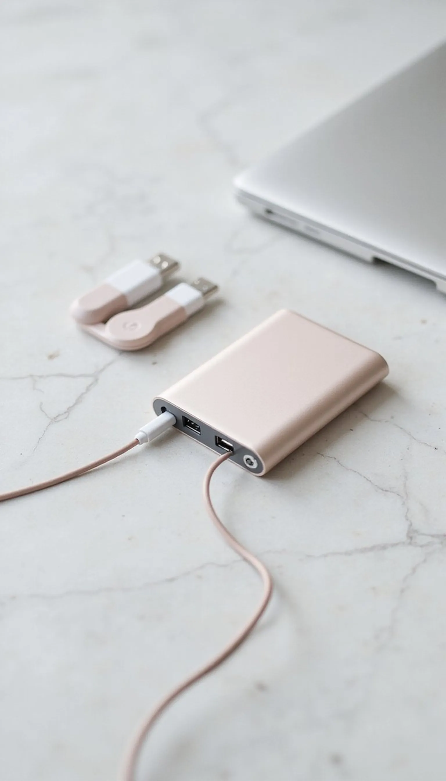 Portable power bank and charging cord combo