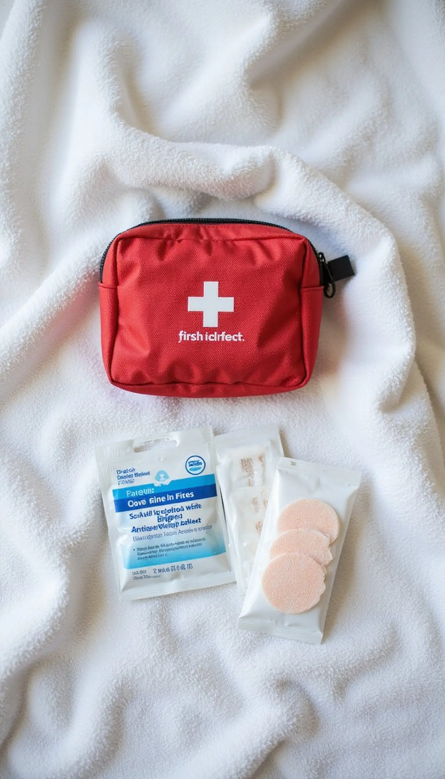 Small first aid kit with blister care